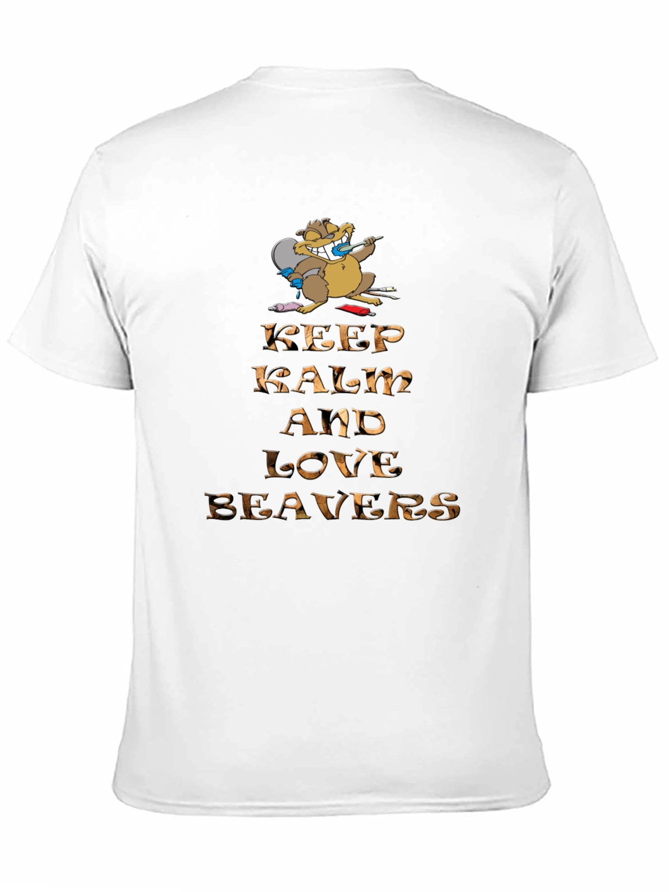 Keep Calm and Love Beavers Graphic Tee