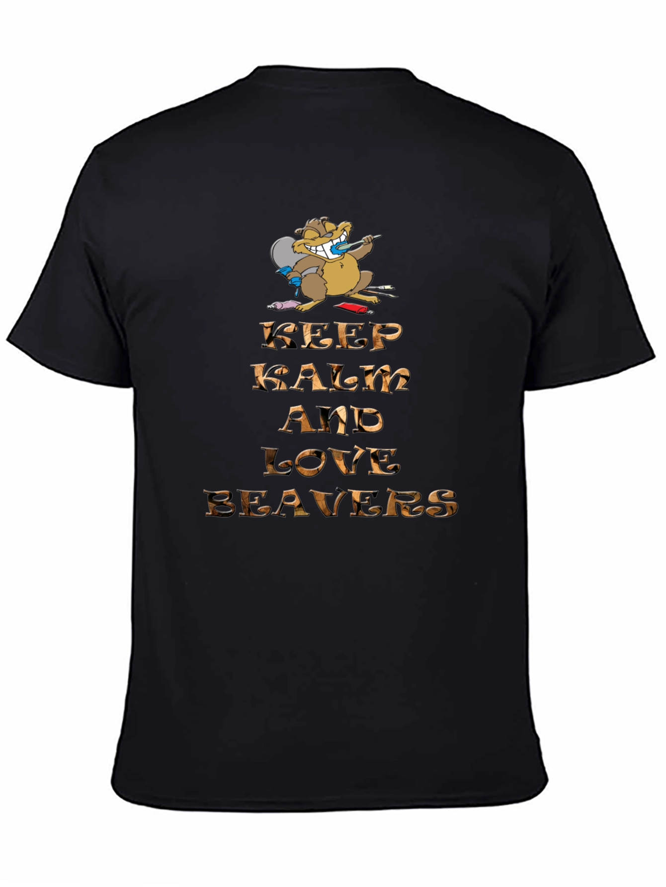 Keep Calm and Love Beavers Graphic Tee