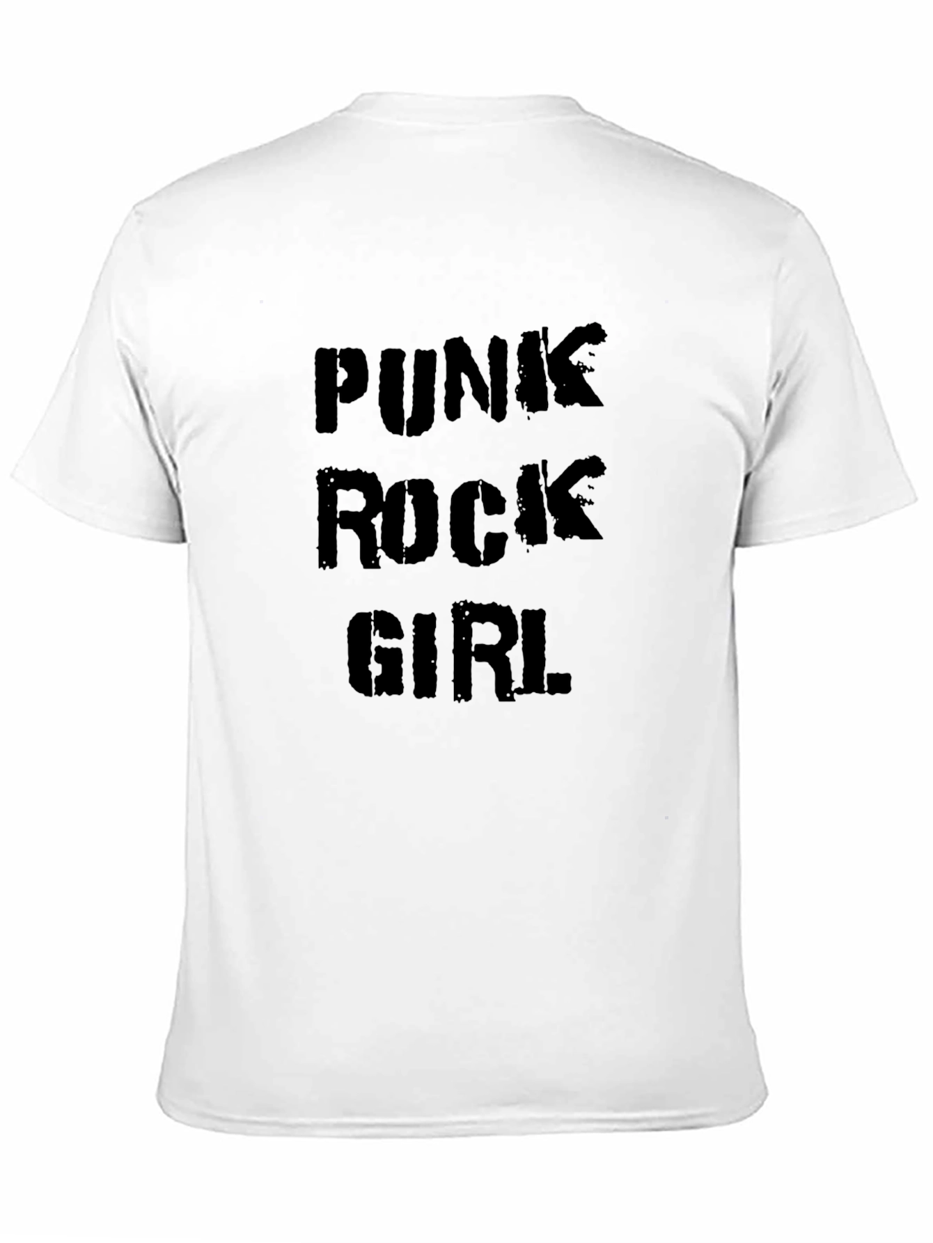 Punk Rock Girl Black T-Shirt