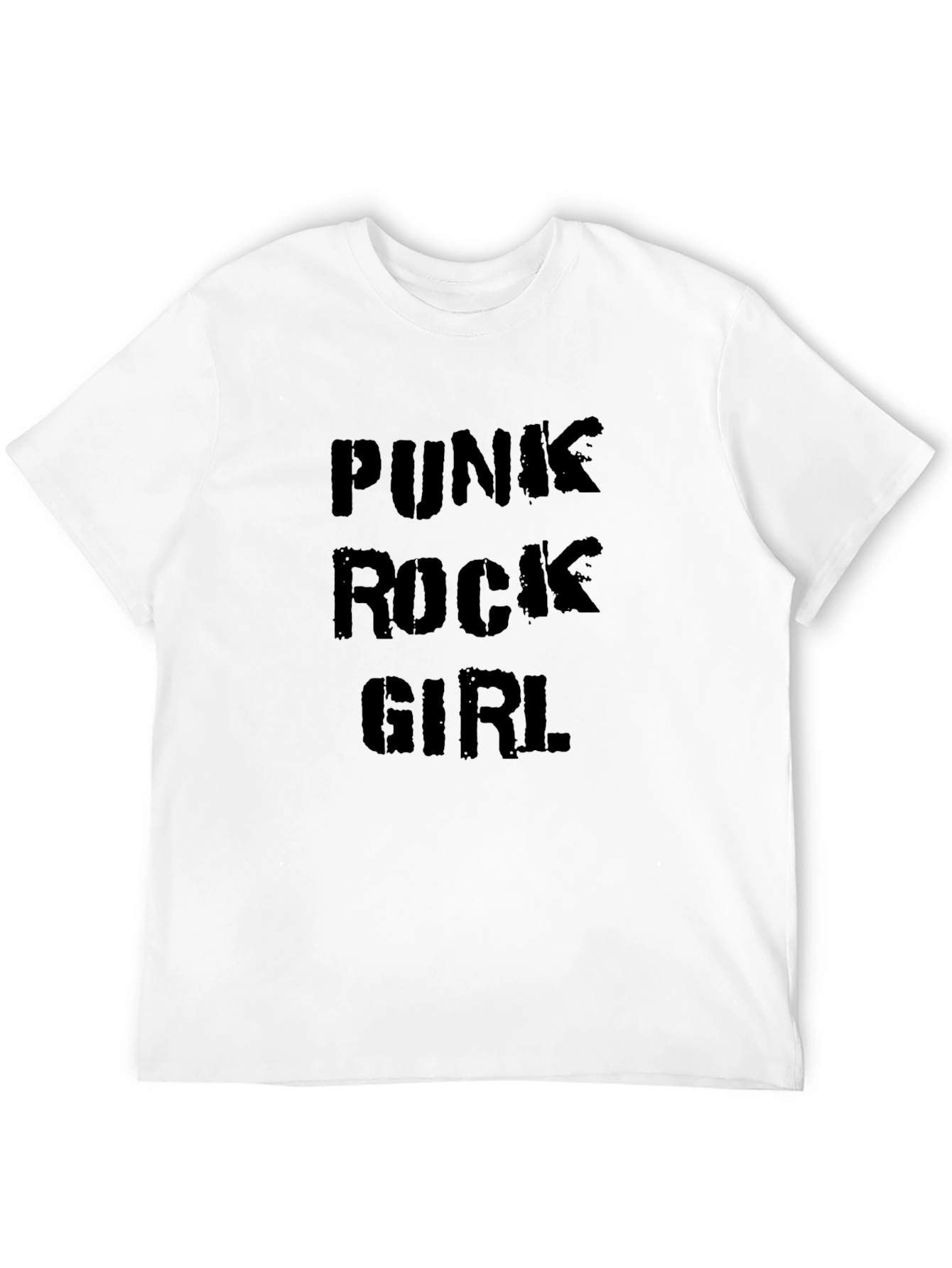 Punk Rock Girl Black T-Shirt