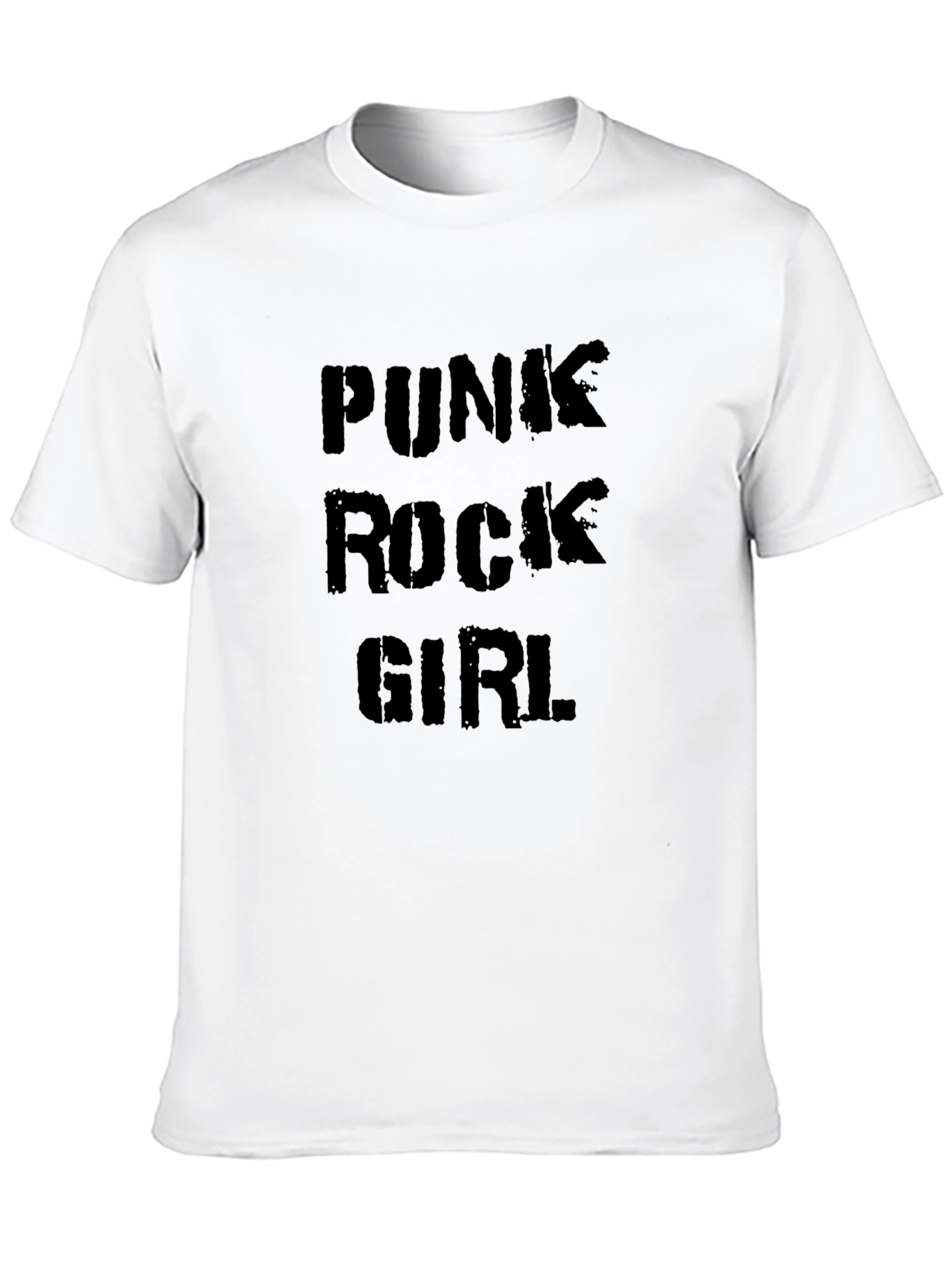 Punk Rock Girl Black T-Shirt