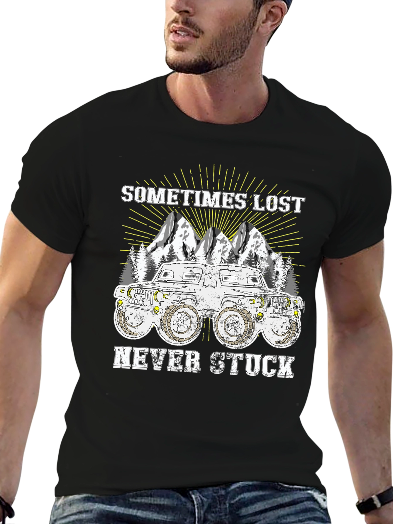 Sometimes Lost Never Stuck Graphic Tee