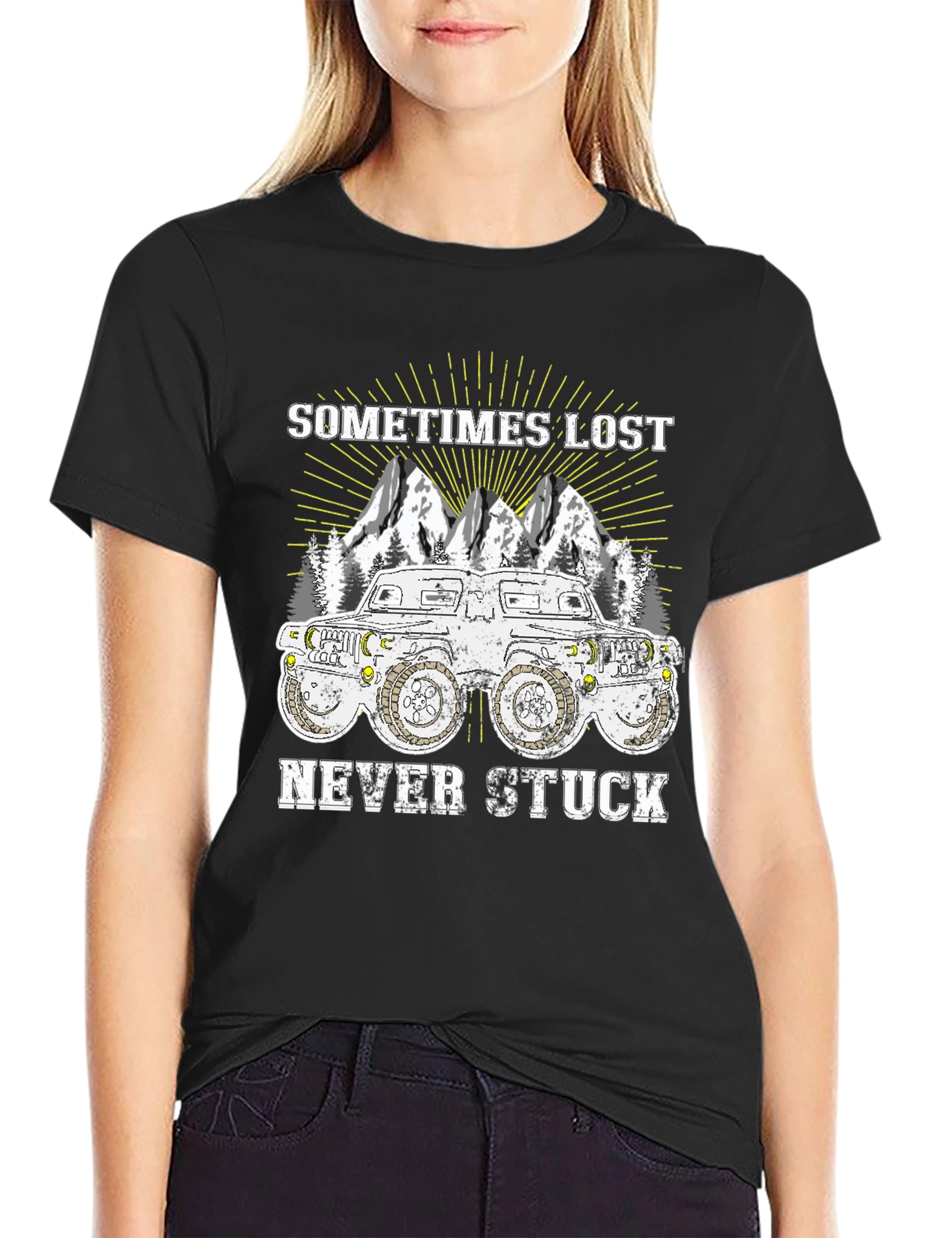 Sometimes Lost Never Stuck Graphic Tee
