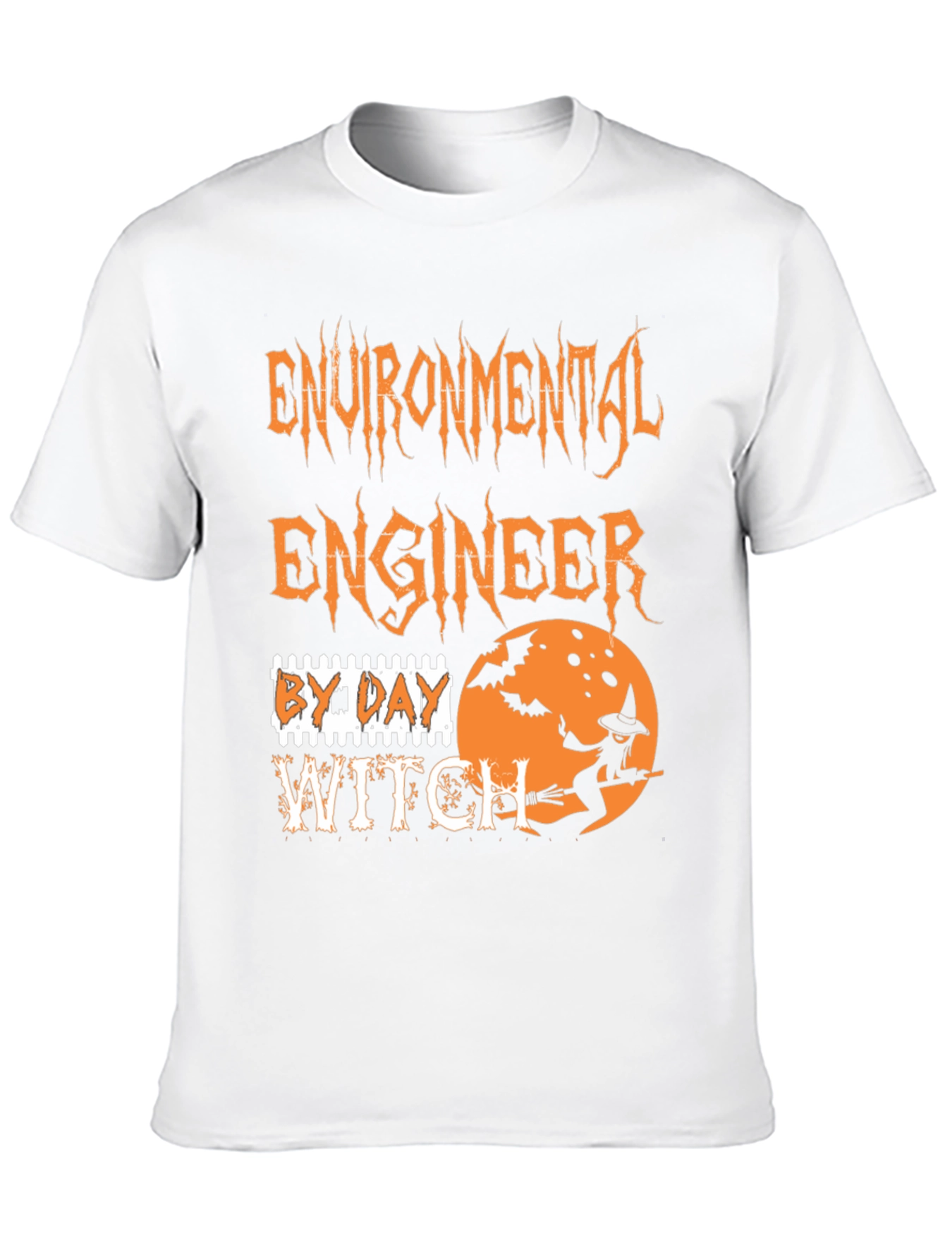 Environmental Engineer By Day Witch By Night Halloween T-Shirt