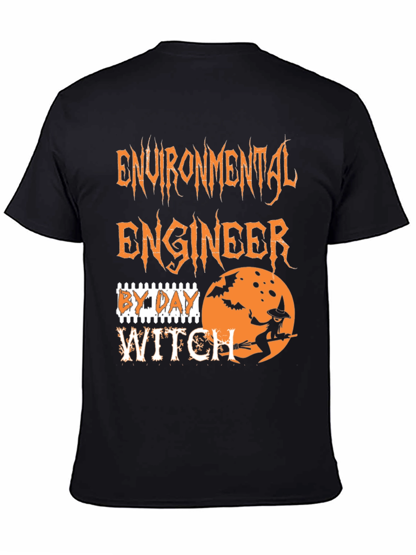Environmental Engineer By Day Witch By Night Halloween T-Shirt
