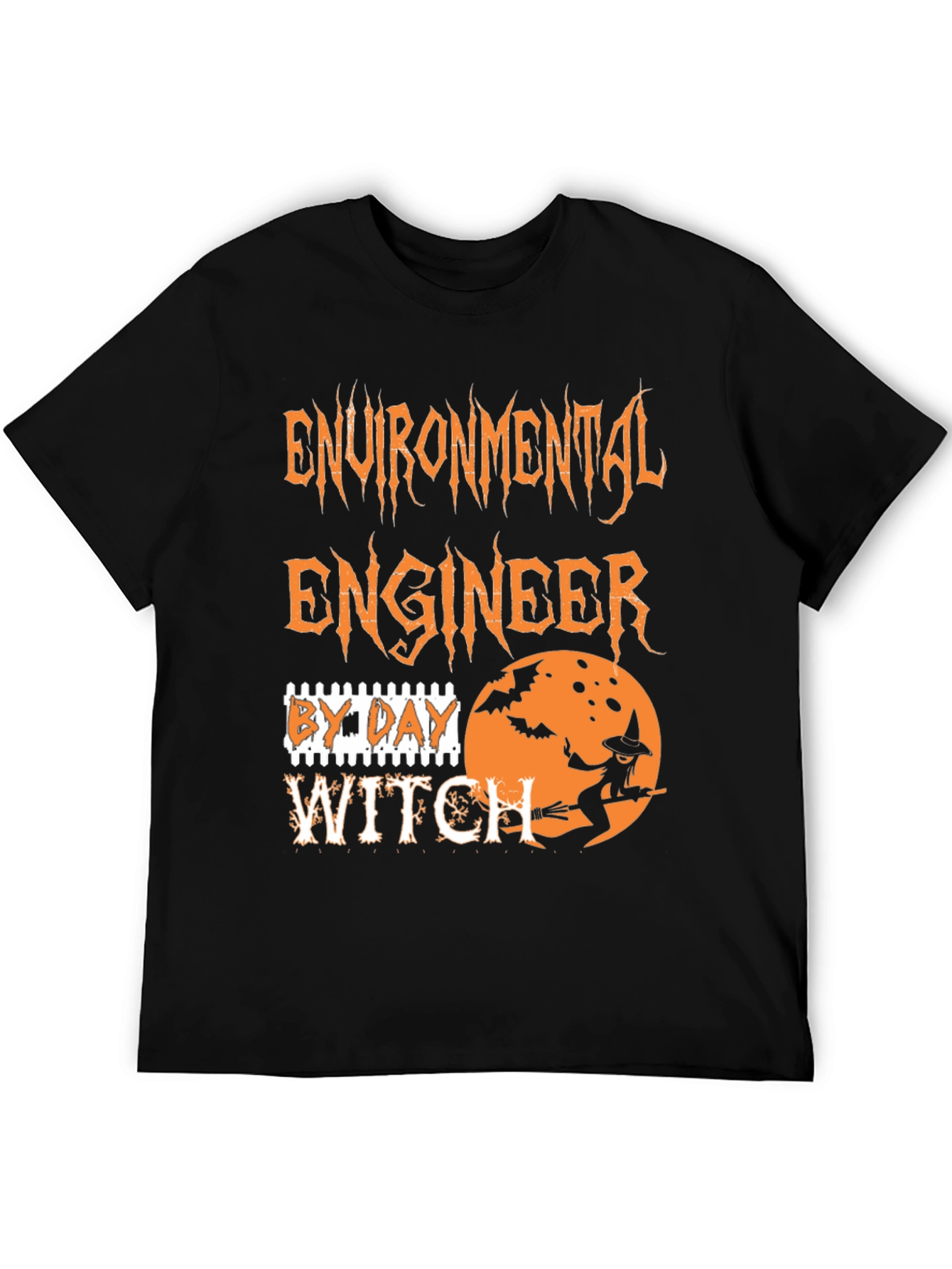 Environmental Engineer By Day Witch By Night Halloween T-Shirt