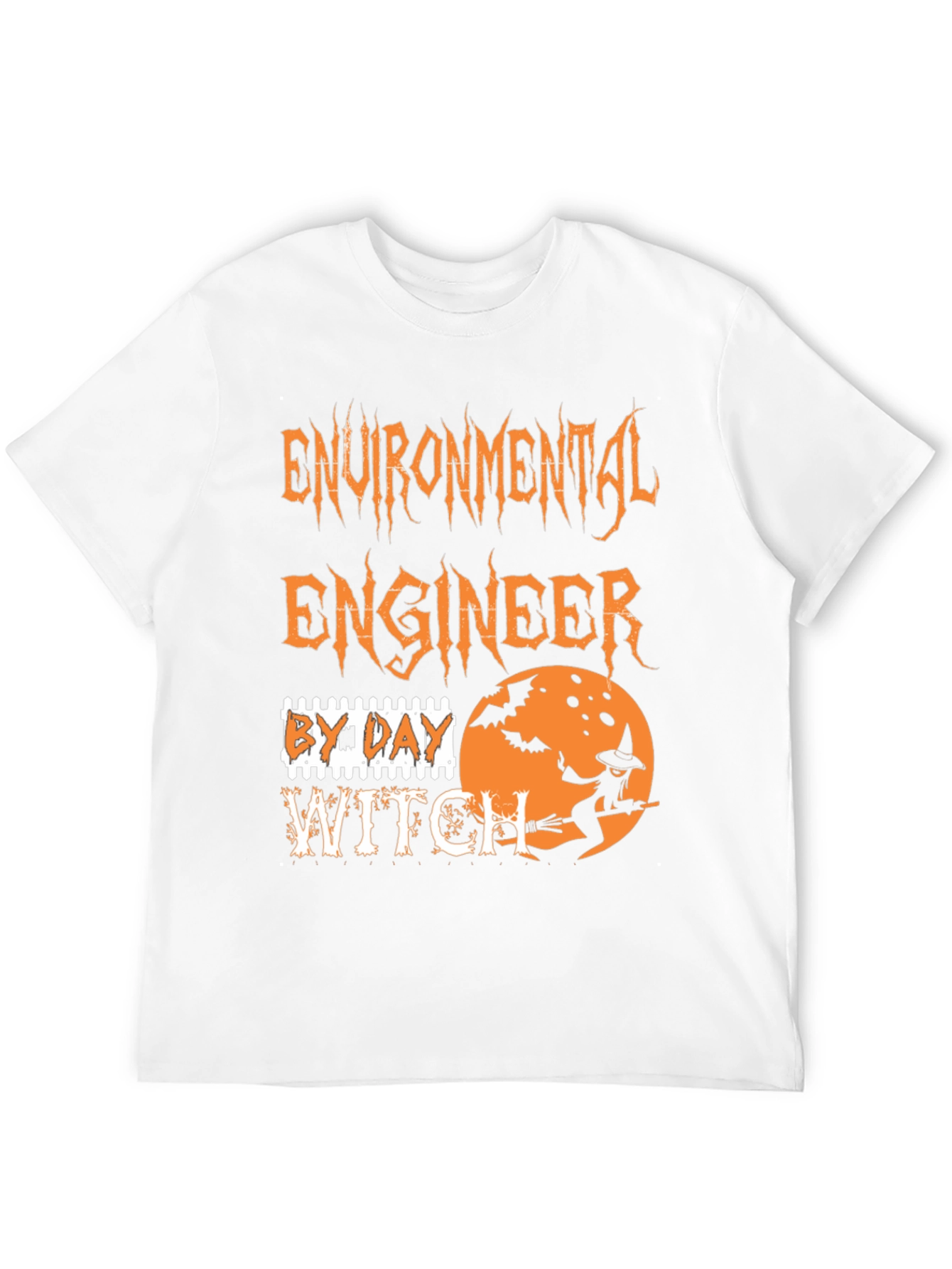 Environmental Engineer By Day Witch By Night Halloween T-Shirt