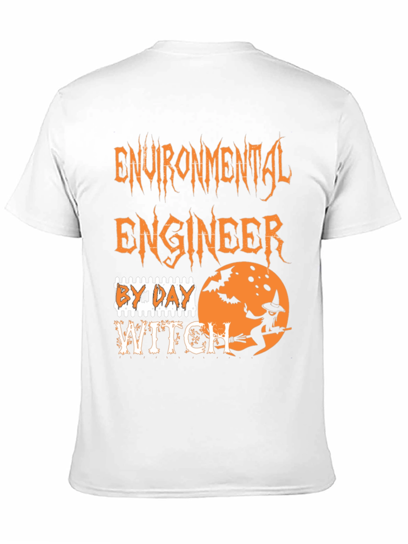Environmental Engineer By Day Witch By Night Halloween T-Shirt