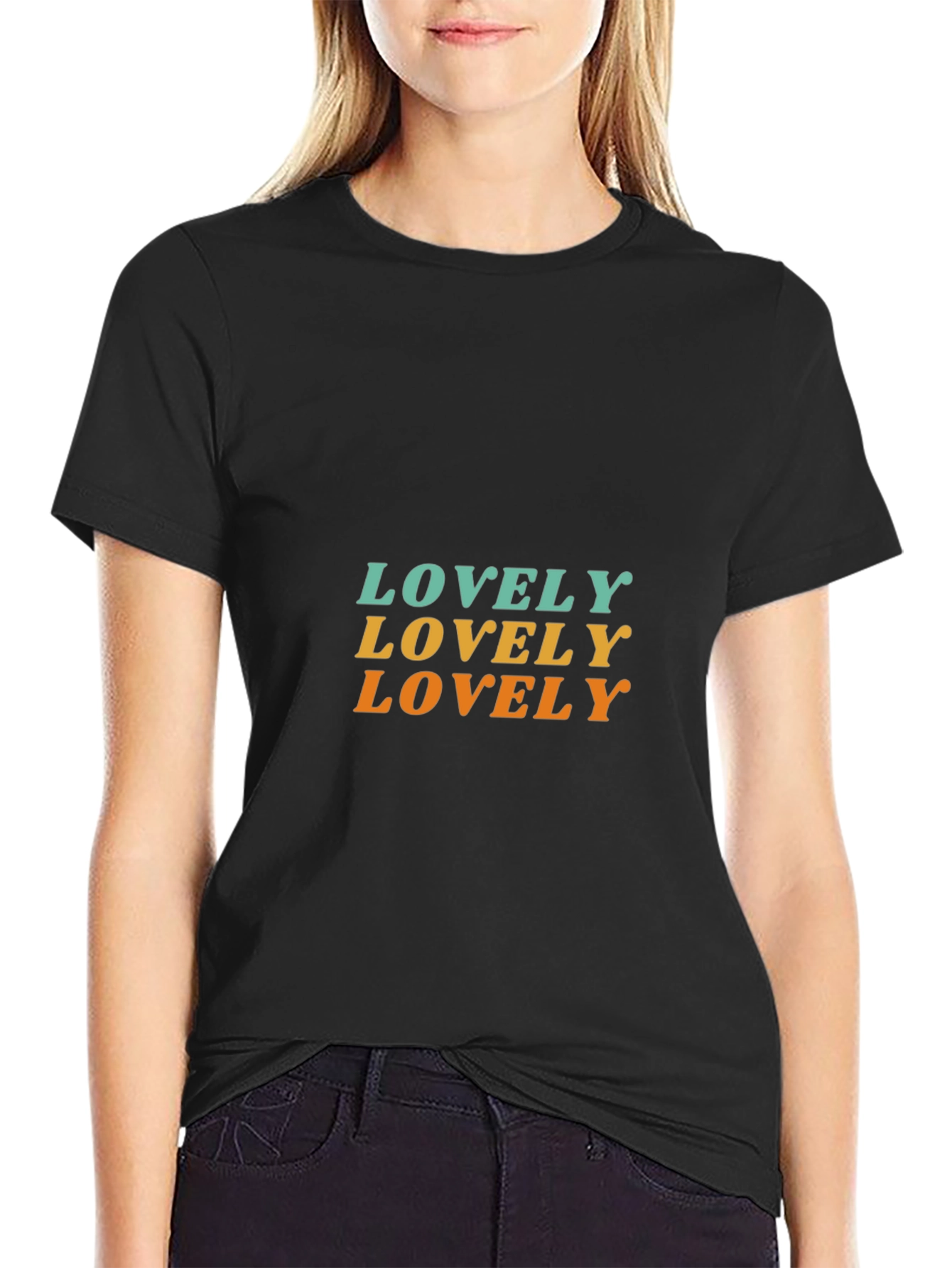 Lovely Graphic Tee - Retro Style