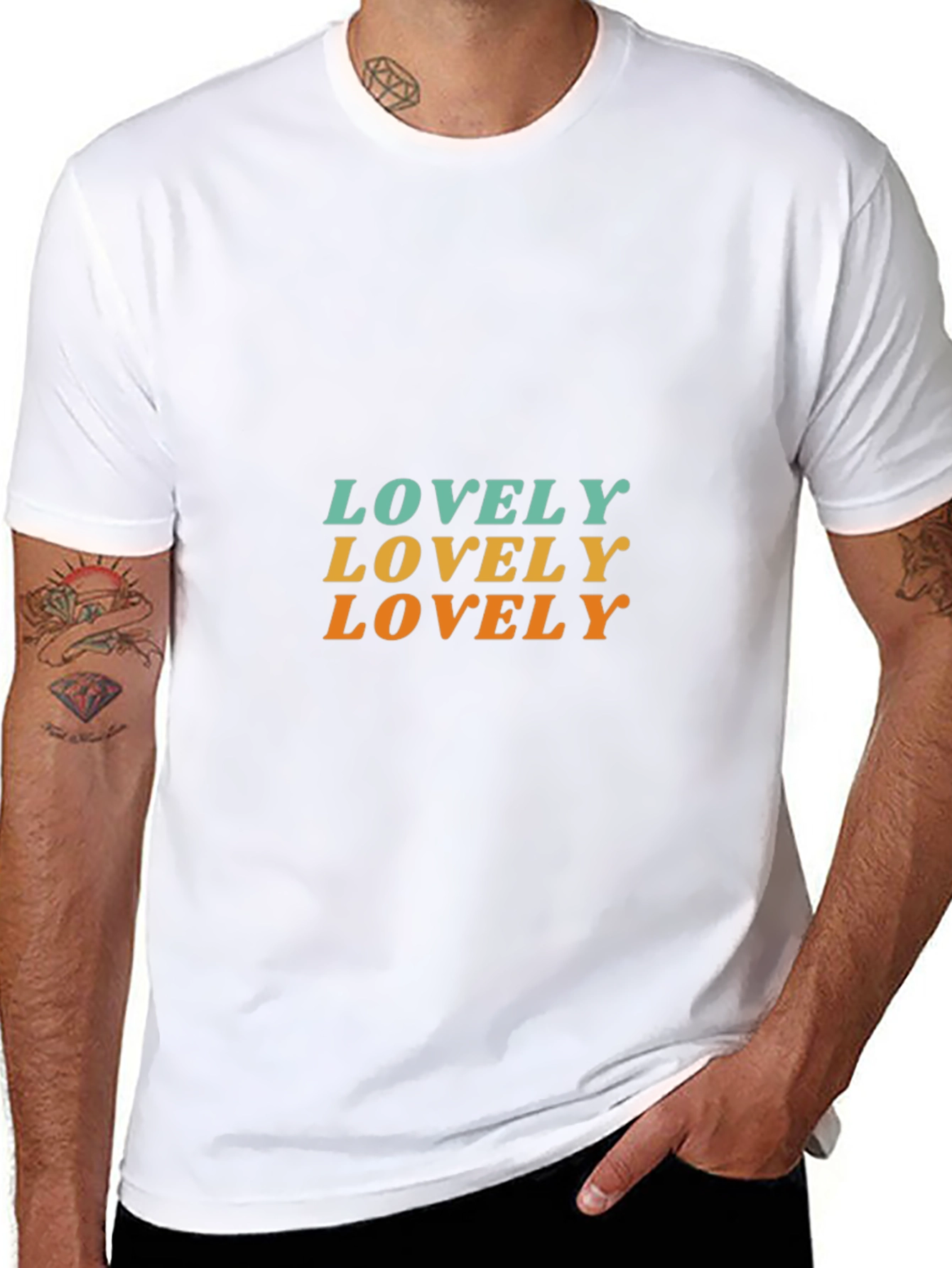 Lovely Graphic Tee - Retro Style