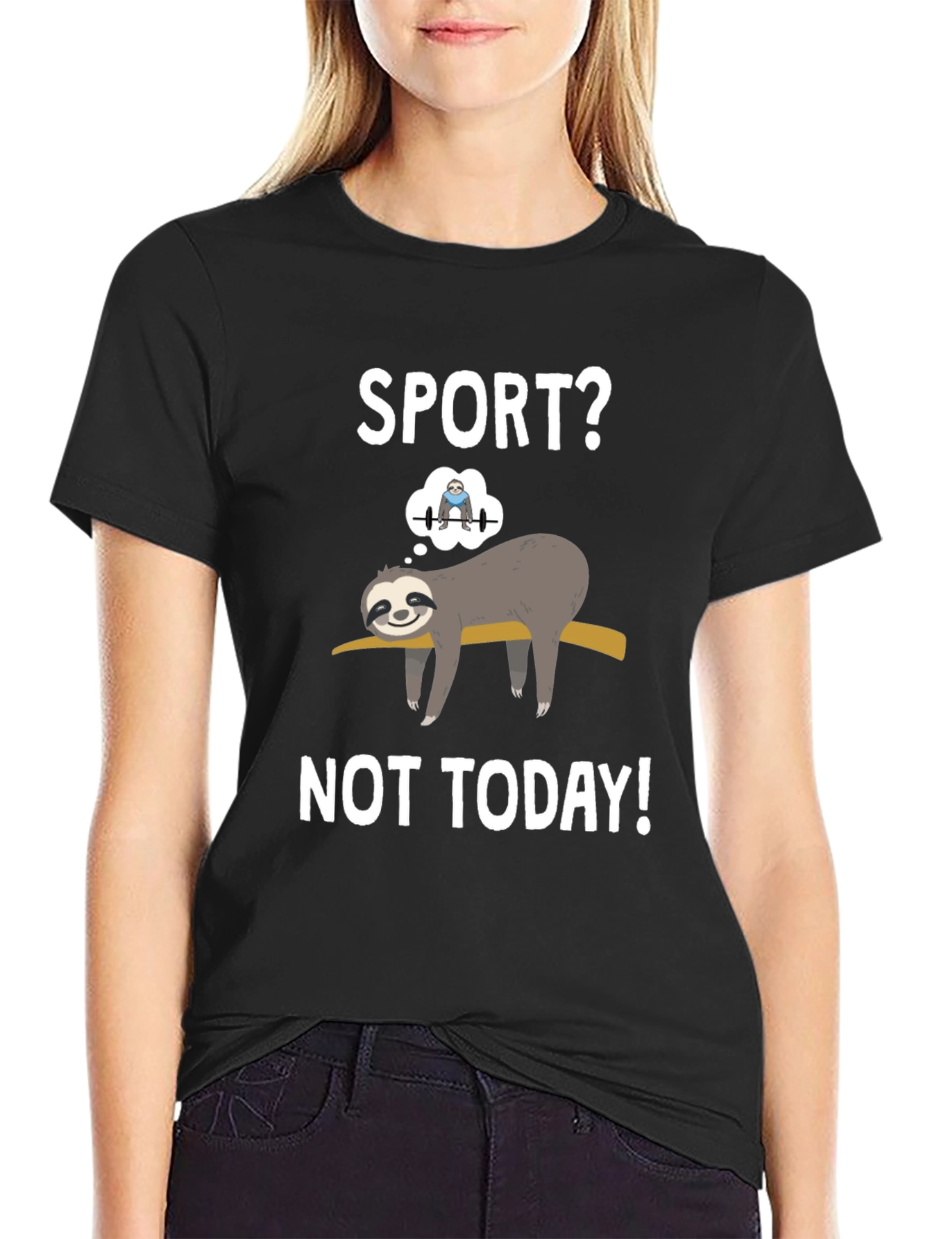 Sport? Not Today! Sloth Graphic Tee