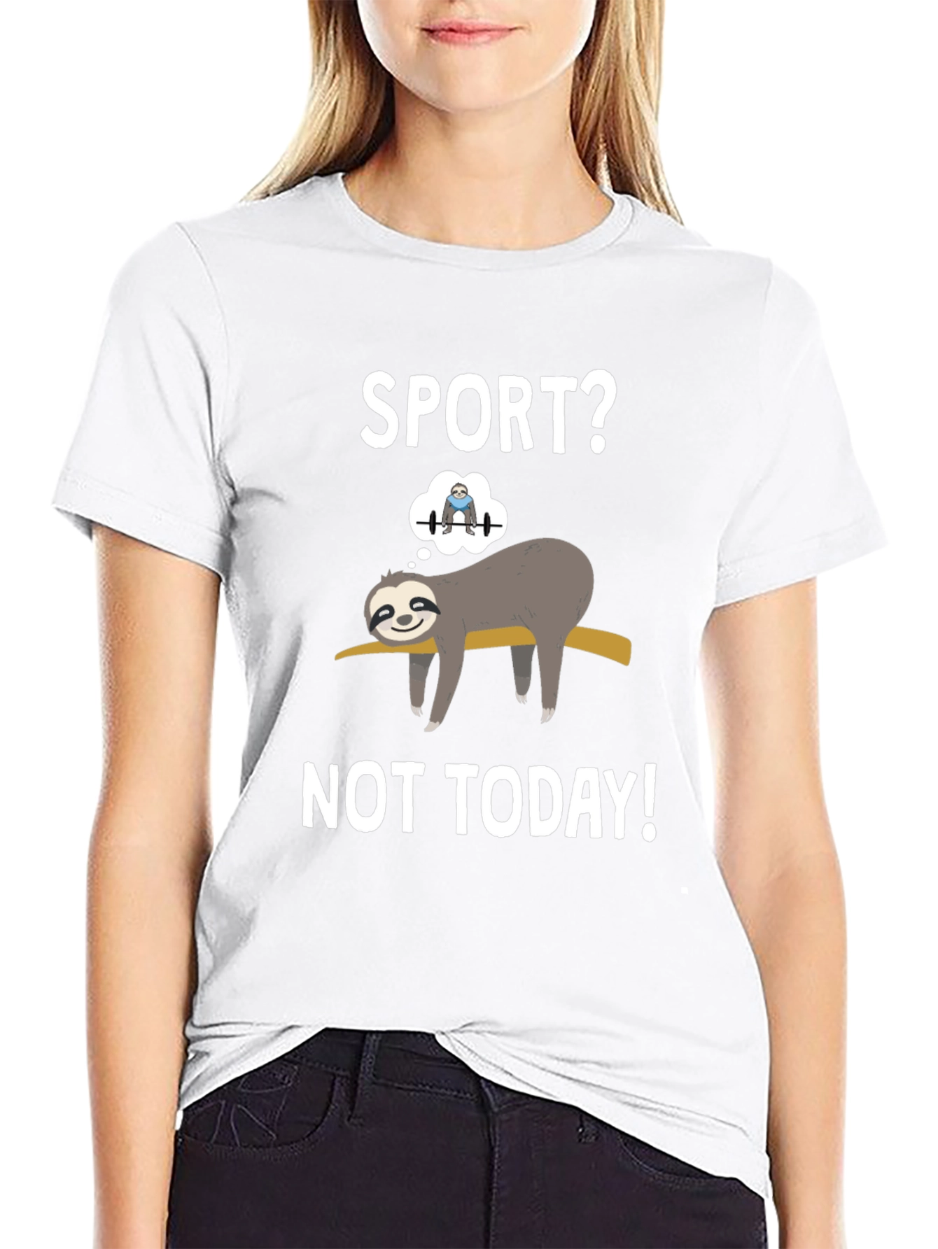 Sport? Not Today! Sloth Graphic Tee