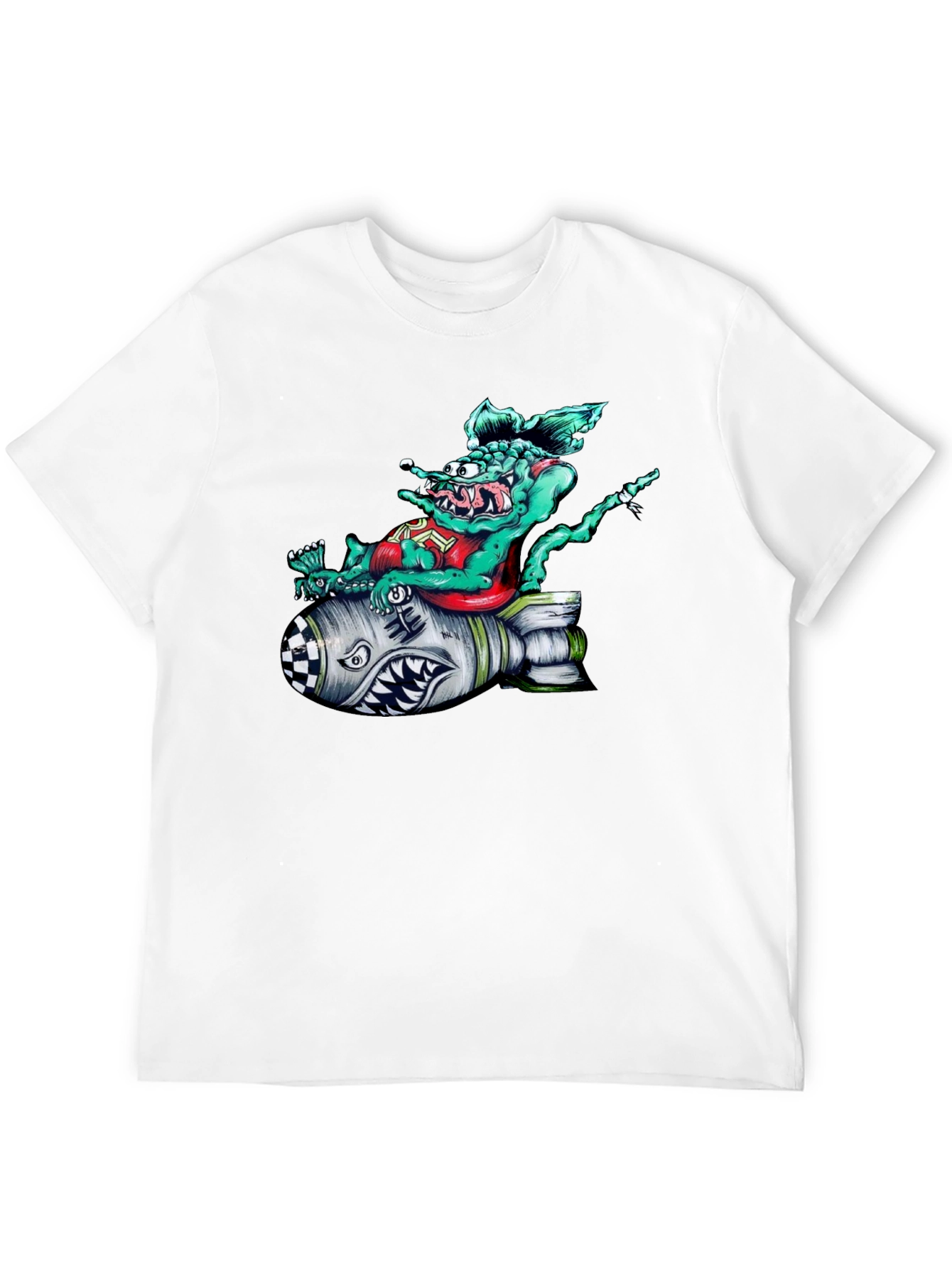 Rat Fink Bomb Graphic T-Shirt - Black