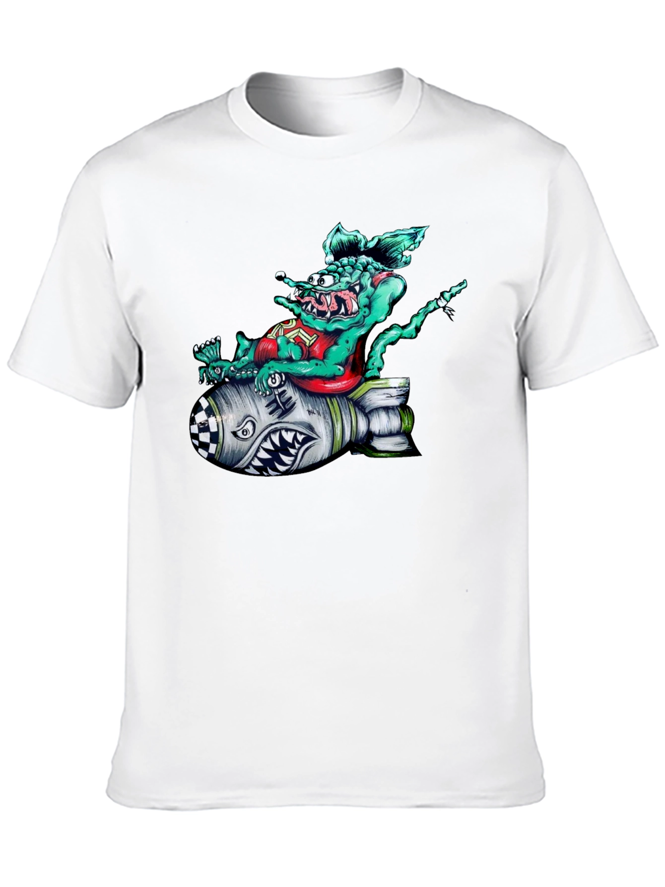 Rat Fink Bomb Graphic T-Shirt - Black