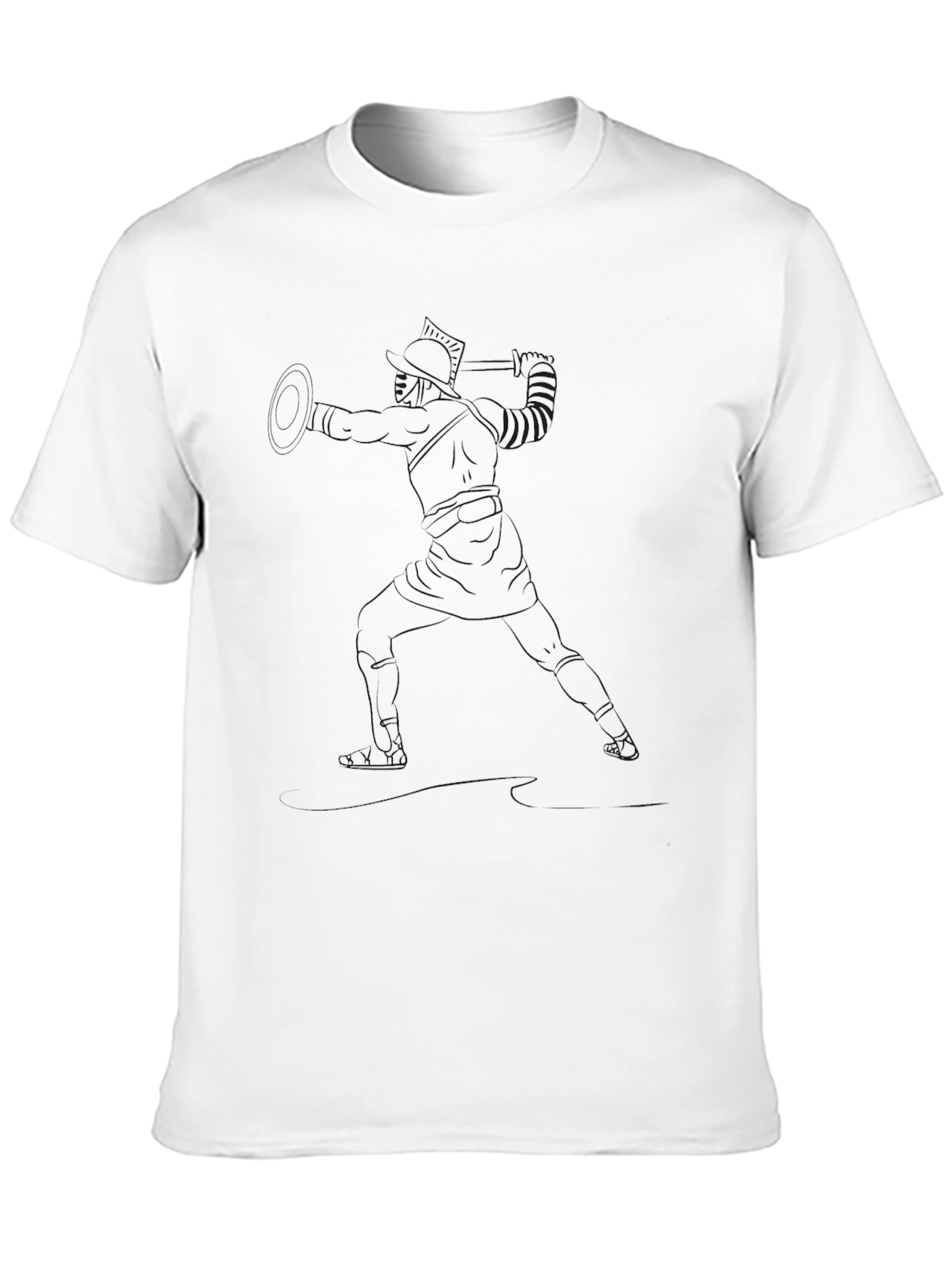 Gladiator Graphic Tee - Black