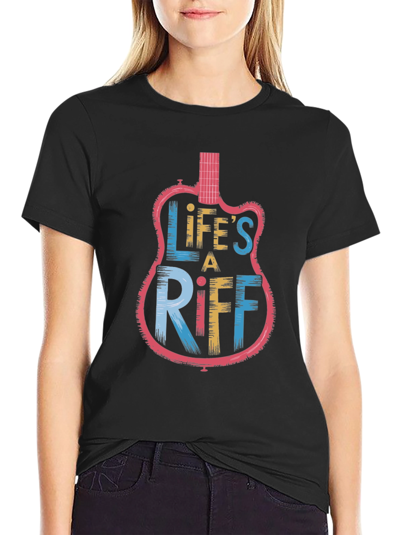 Lifes a Riff Graphic Tee - Musician Style