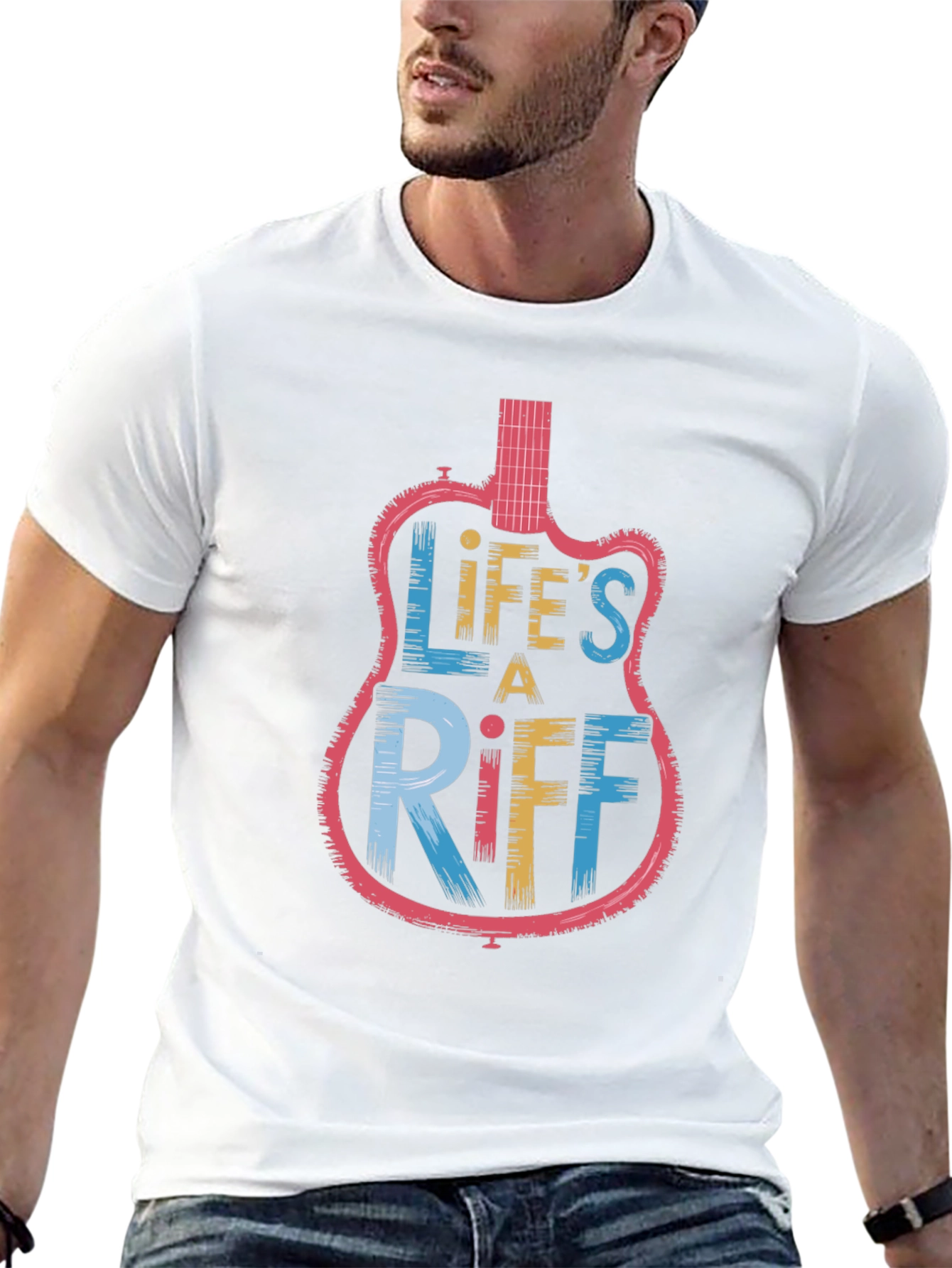 Lifes a Riff Graphic Tee - Musician Style