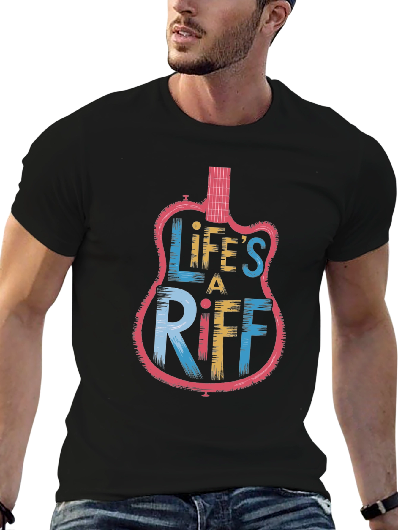 Lifes a Riff Graphic Tee - Musician Style