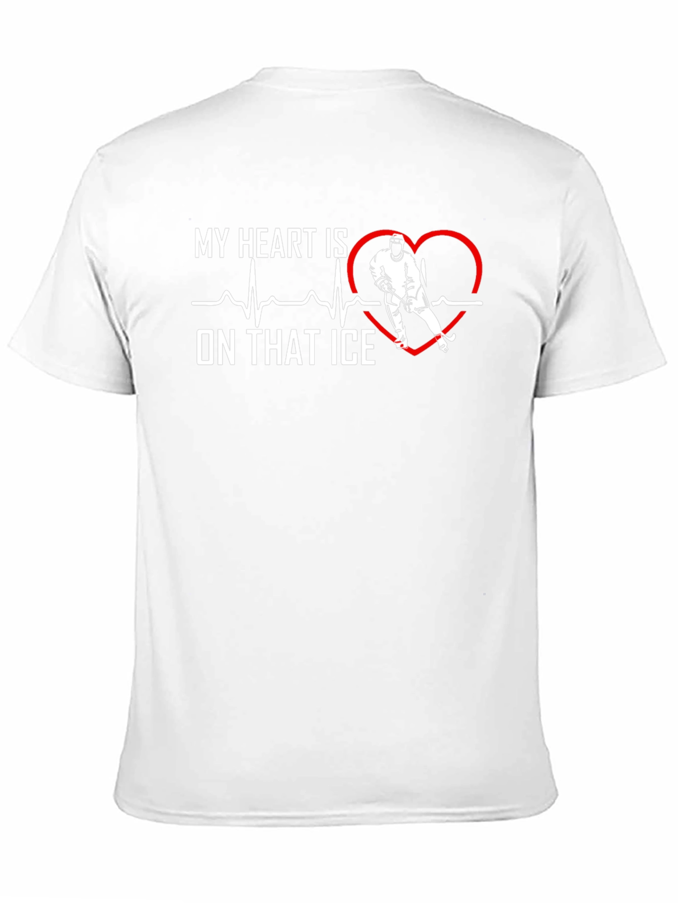 Hockey Heartbeat T-Shirt - Ice Hockey Lover Gift