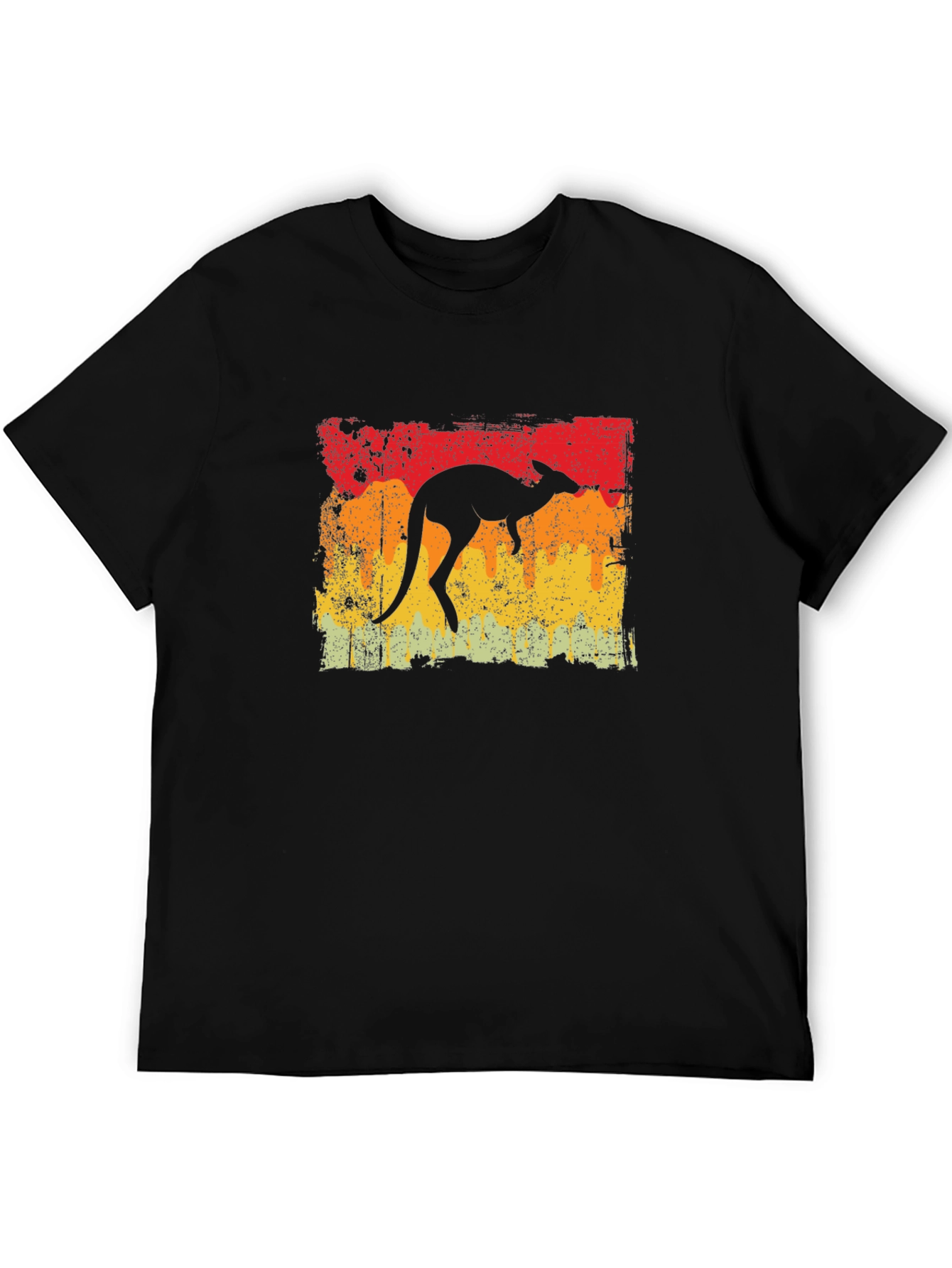 Retro Kangaroo Graphic T-Shirt