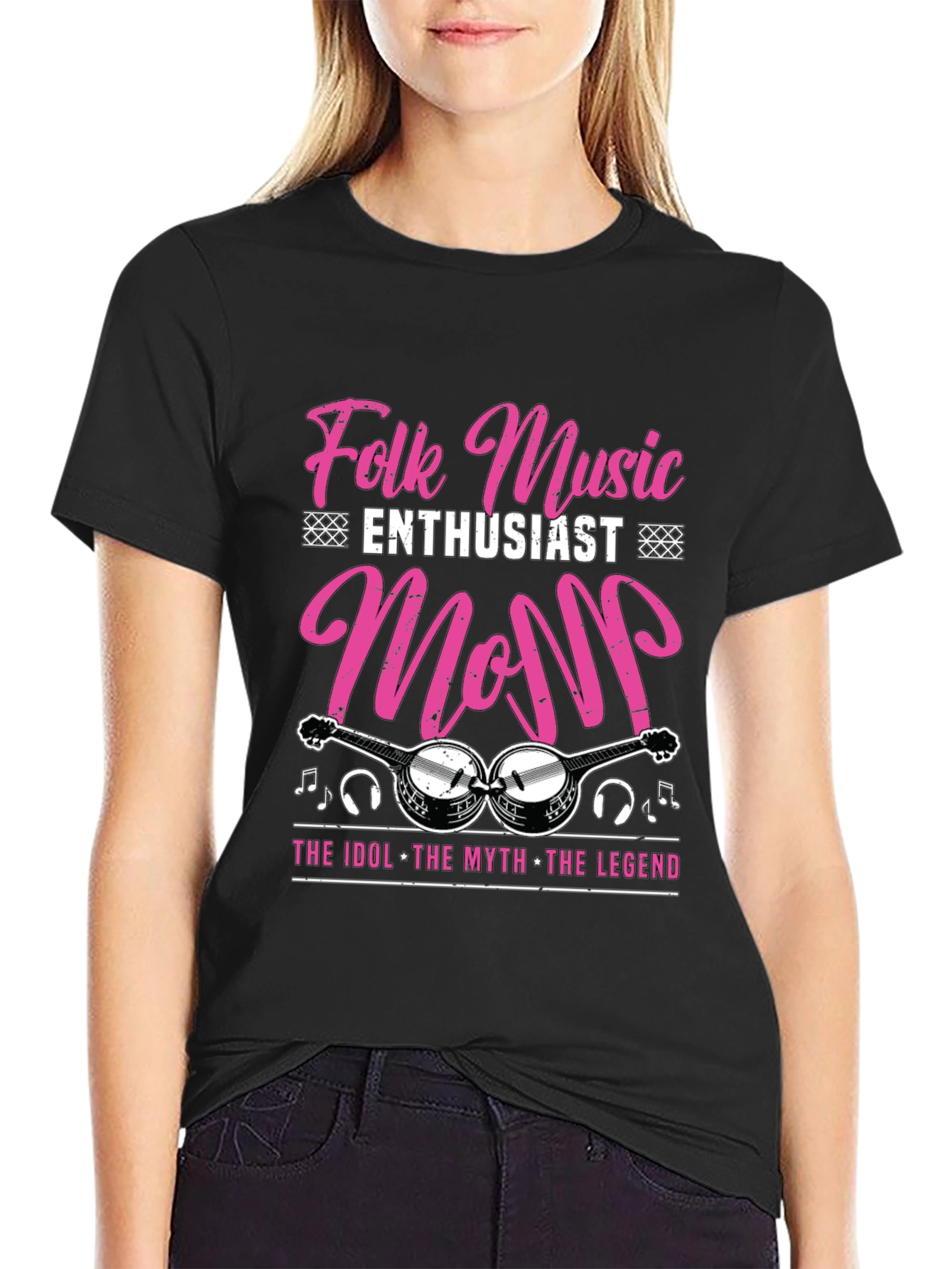 Folk Music Enthusiast Mom T-Shirt