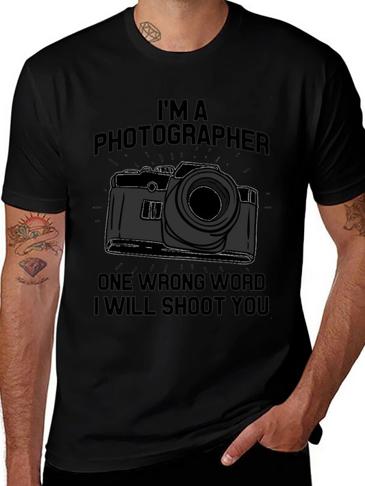 Photographer T-Shirt - Funny Camera Graphic Tee