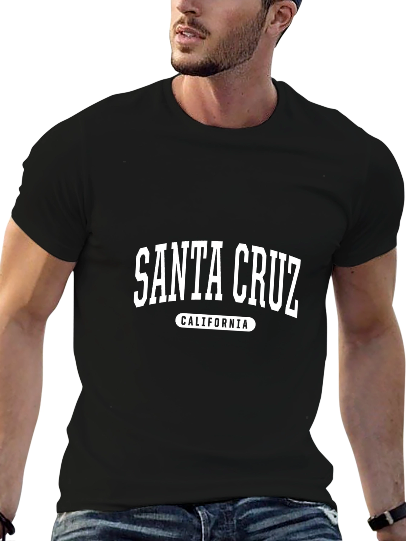 Santa Cruz California Graphic Tee - Black