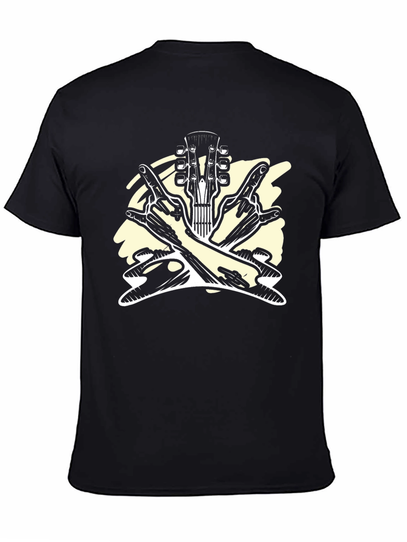 Rock On Guitar T-Shirt - Cool Music Tee