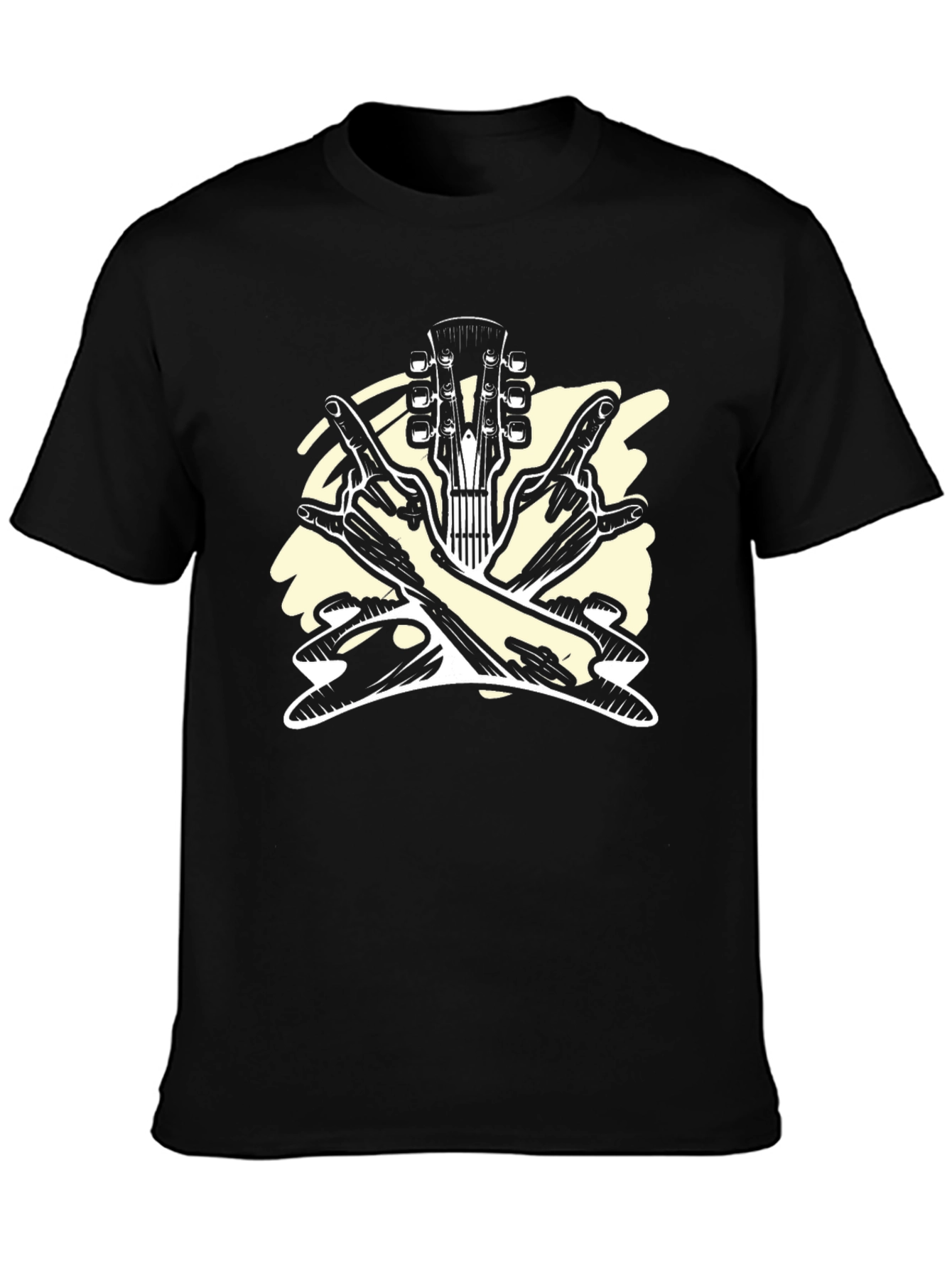 Rock On Guitar T-Shirt - Cool Music Tee