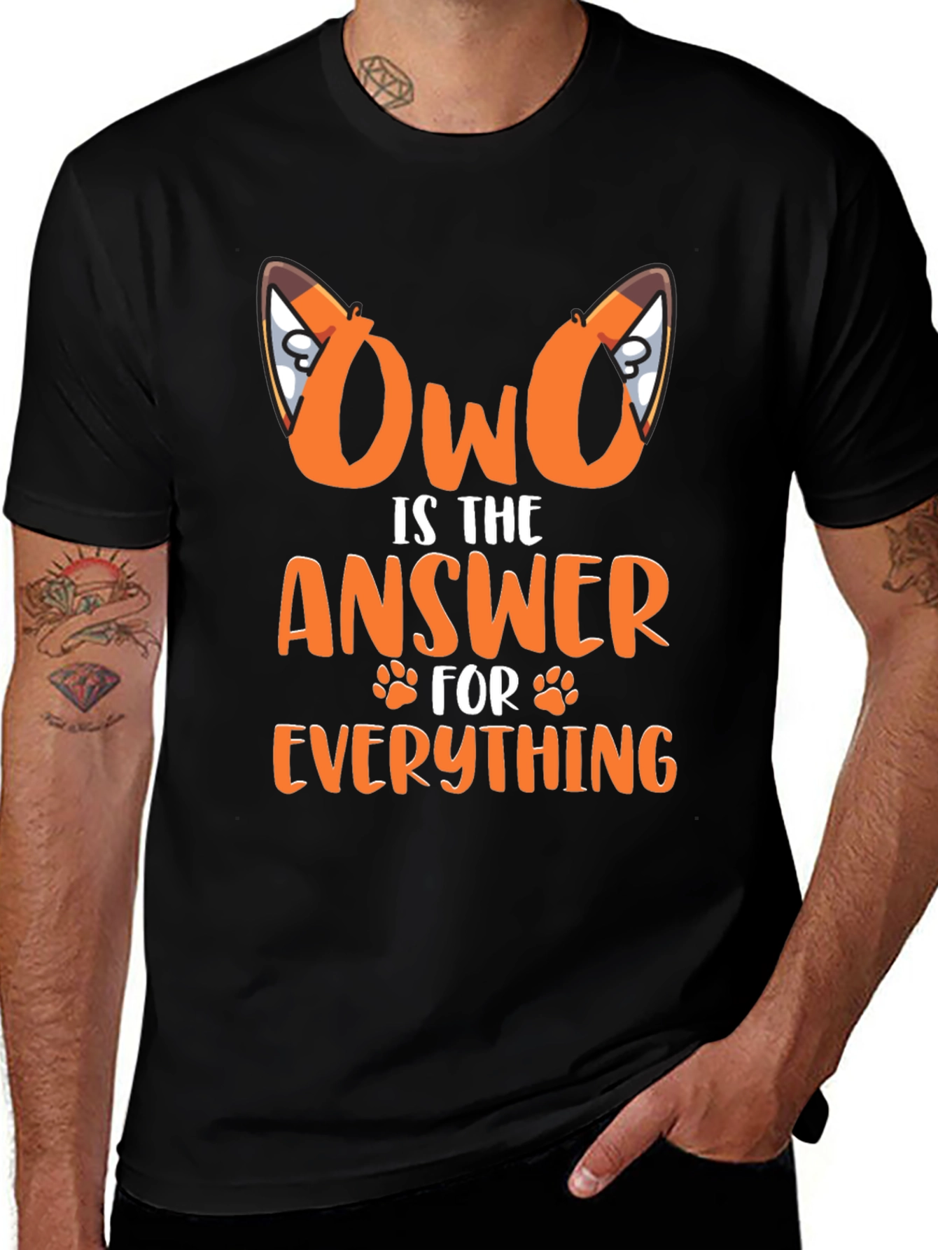 OwO is the Answer Graphic T-Shirt