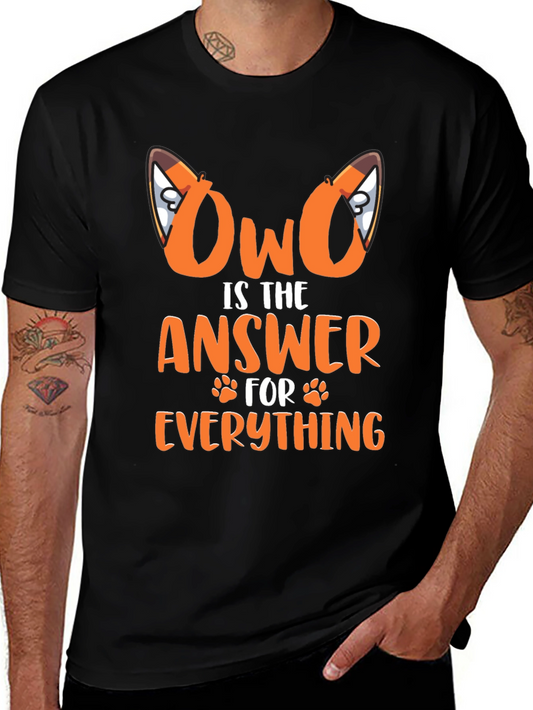 OwO is the Answer Graphic T-Shirt