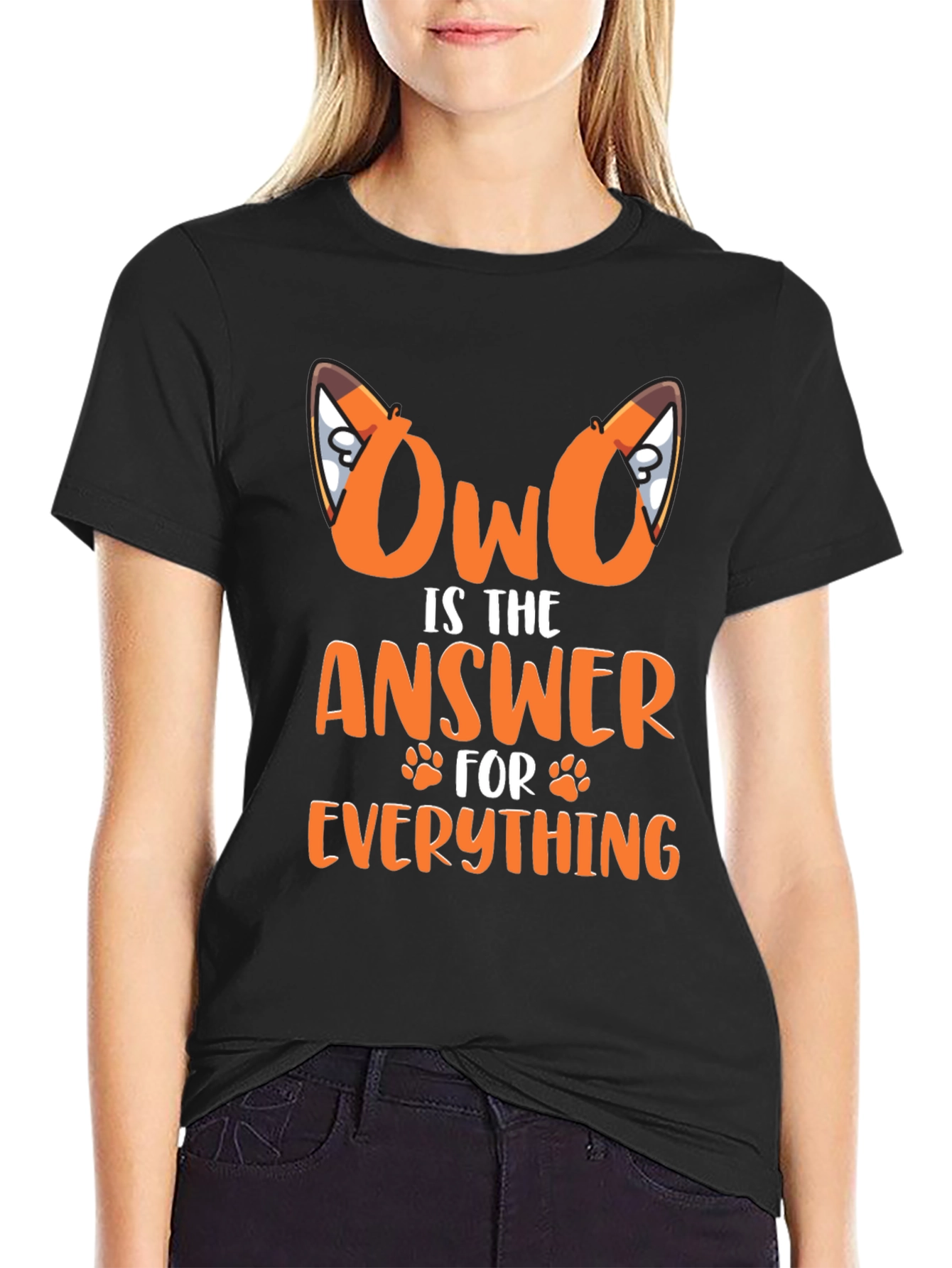 OwO is the Answer Graphic T-Shirt