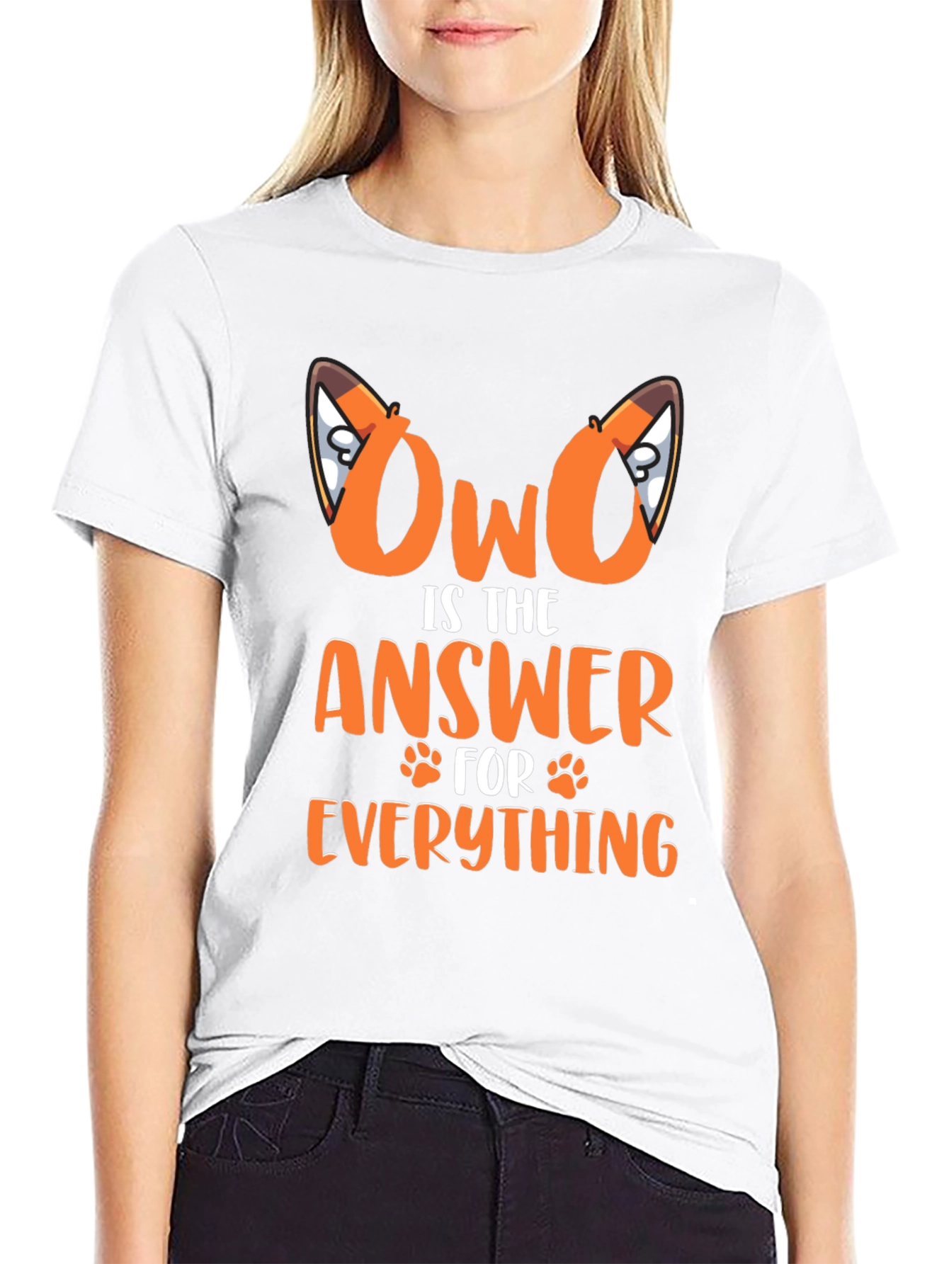 OwO is the Answer Graphic T-Shirt