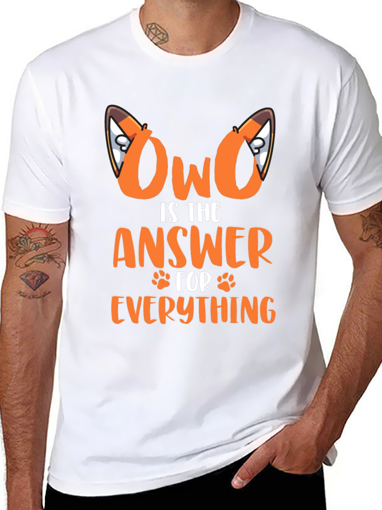 OwO is the Answer Graphic T-Shirt