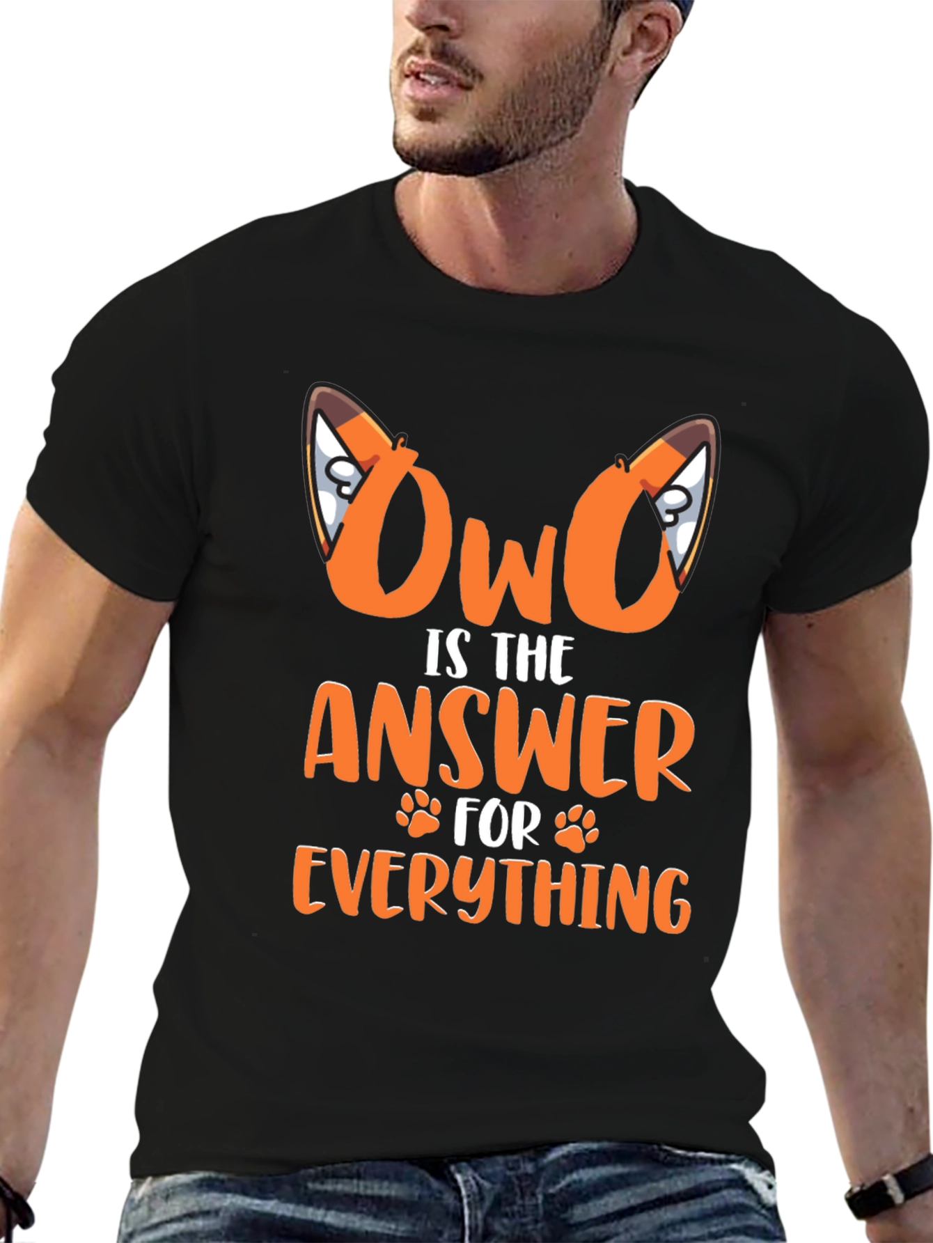 OwO is the Answer Graphic T-Shirt