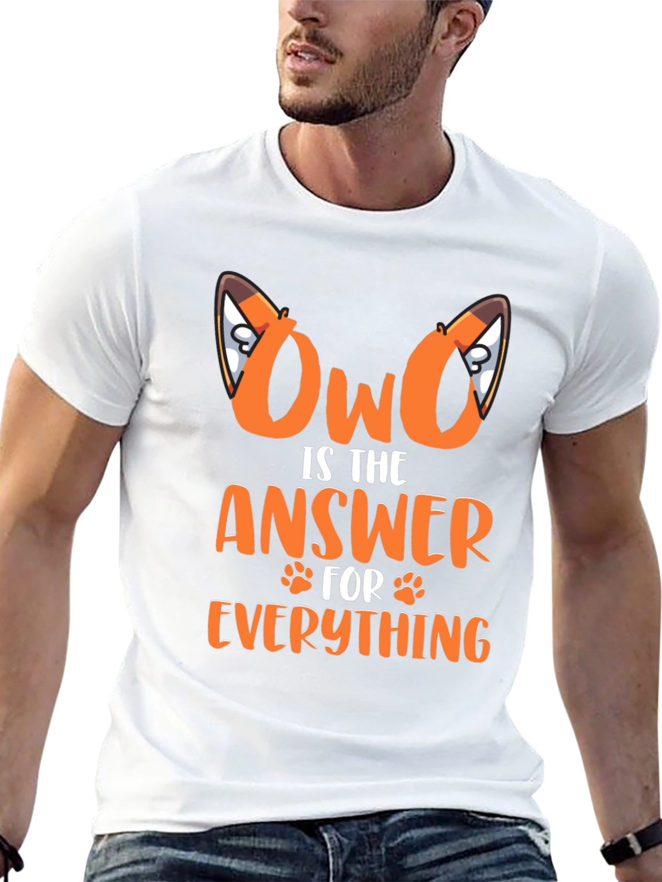 OwO is the Answer Graphic T-Shirt