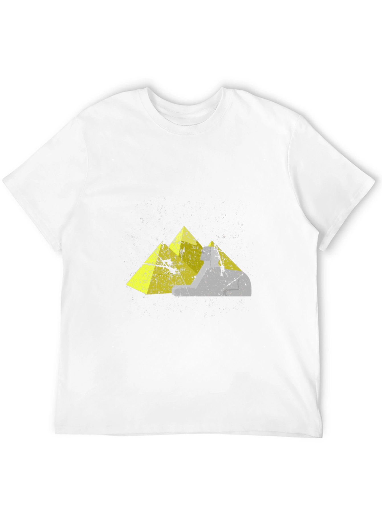 Geometric Mountain Graphic Tee - Black