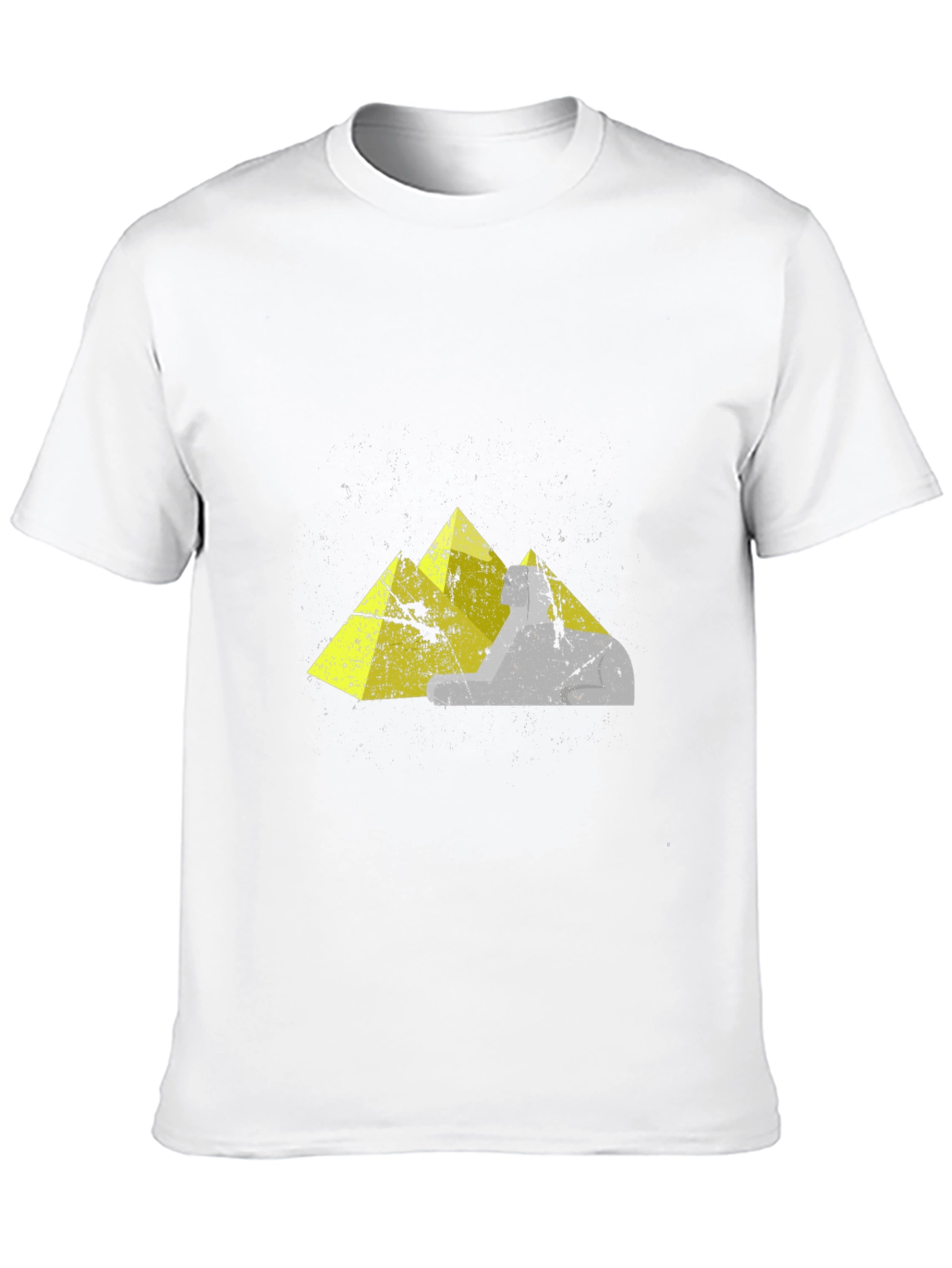 Geometric Mountain Graphic Tee - Black