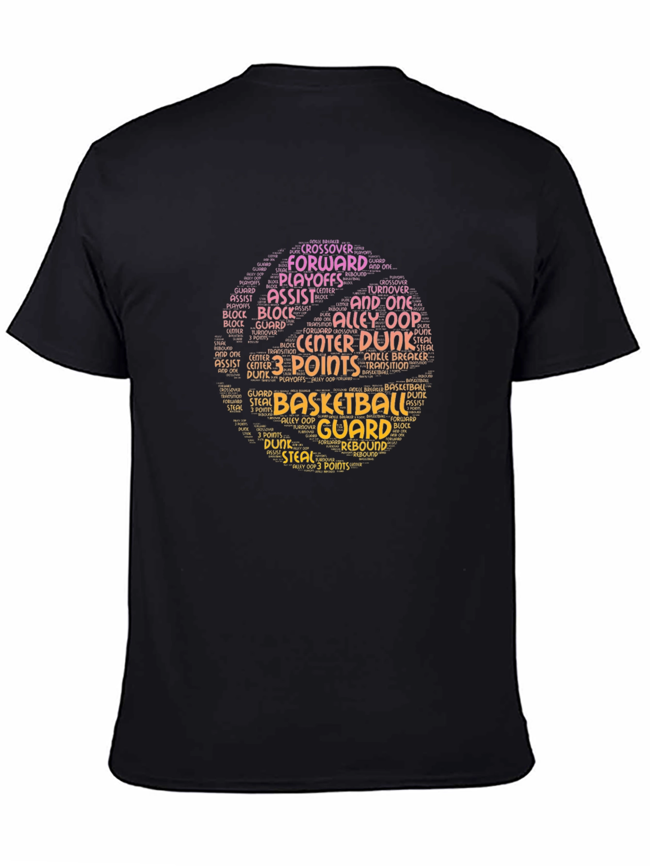 Basketball Word Art T-Shirt