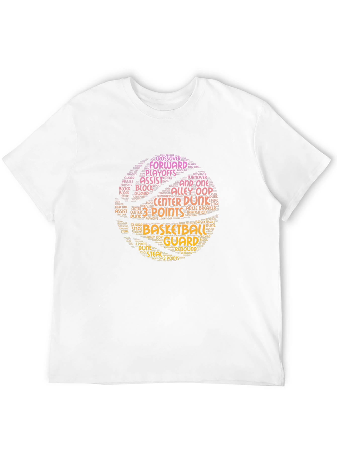 Basketball Word Art T-Shirt