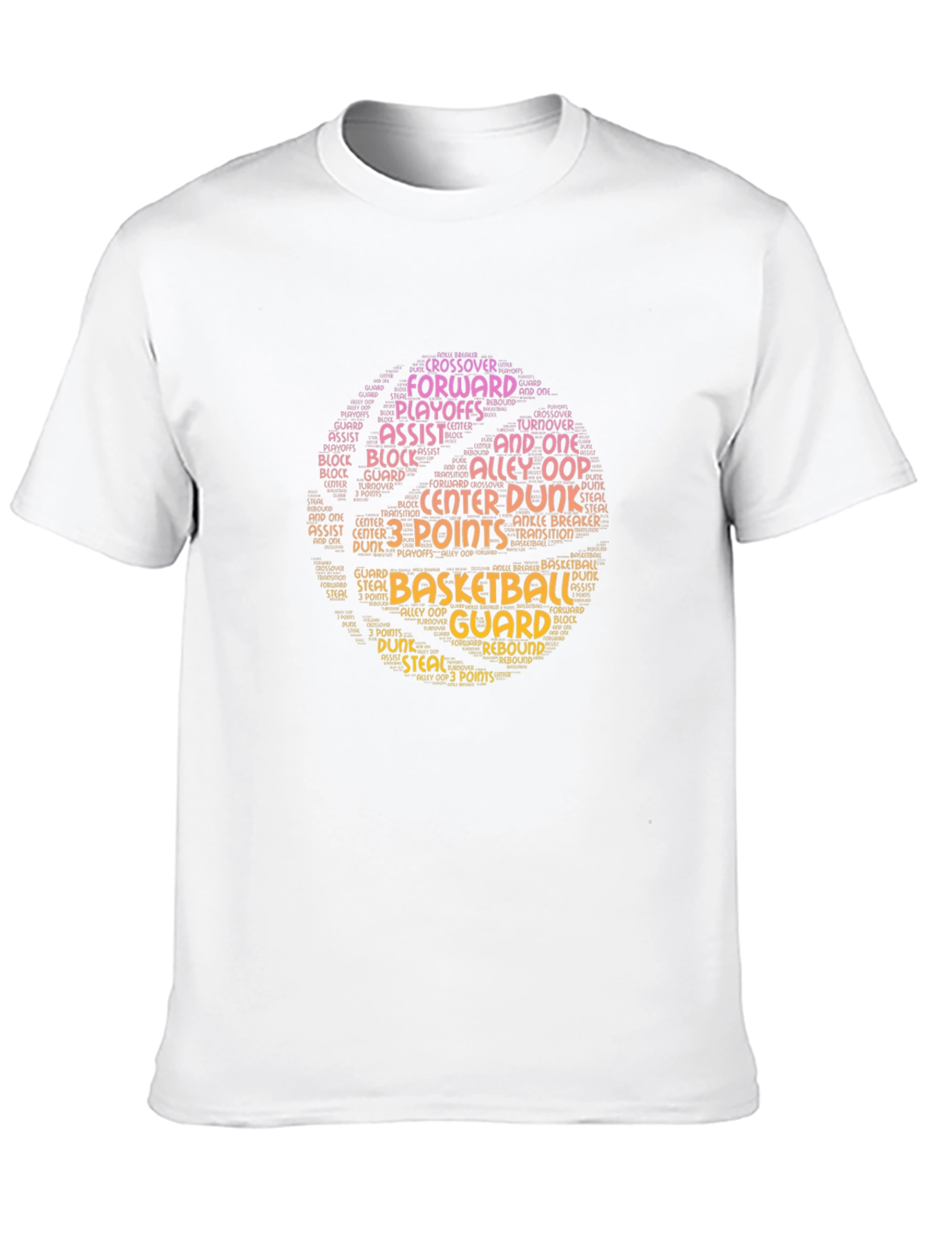 Basketball Word Art T-Shirt