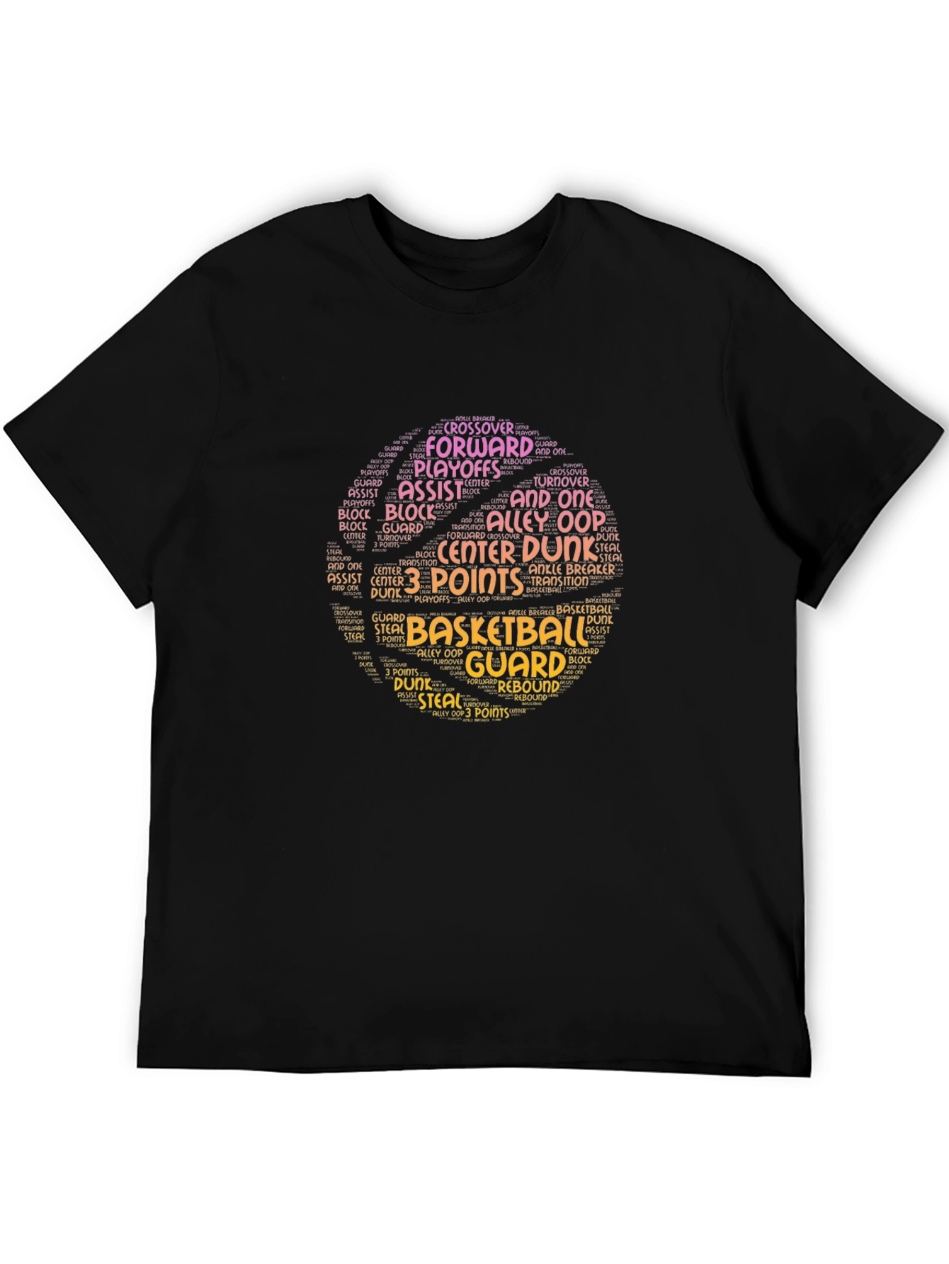 Basketball Word Art T-Shirt