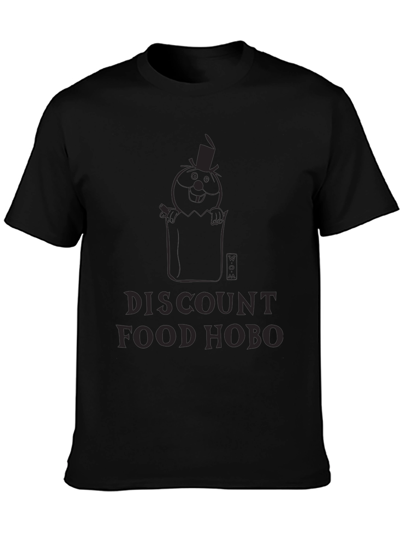 Discount Food Hobo Black T-Shirt