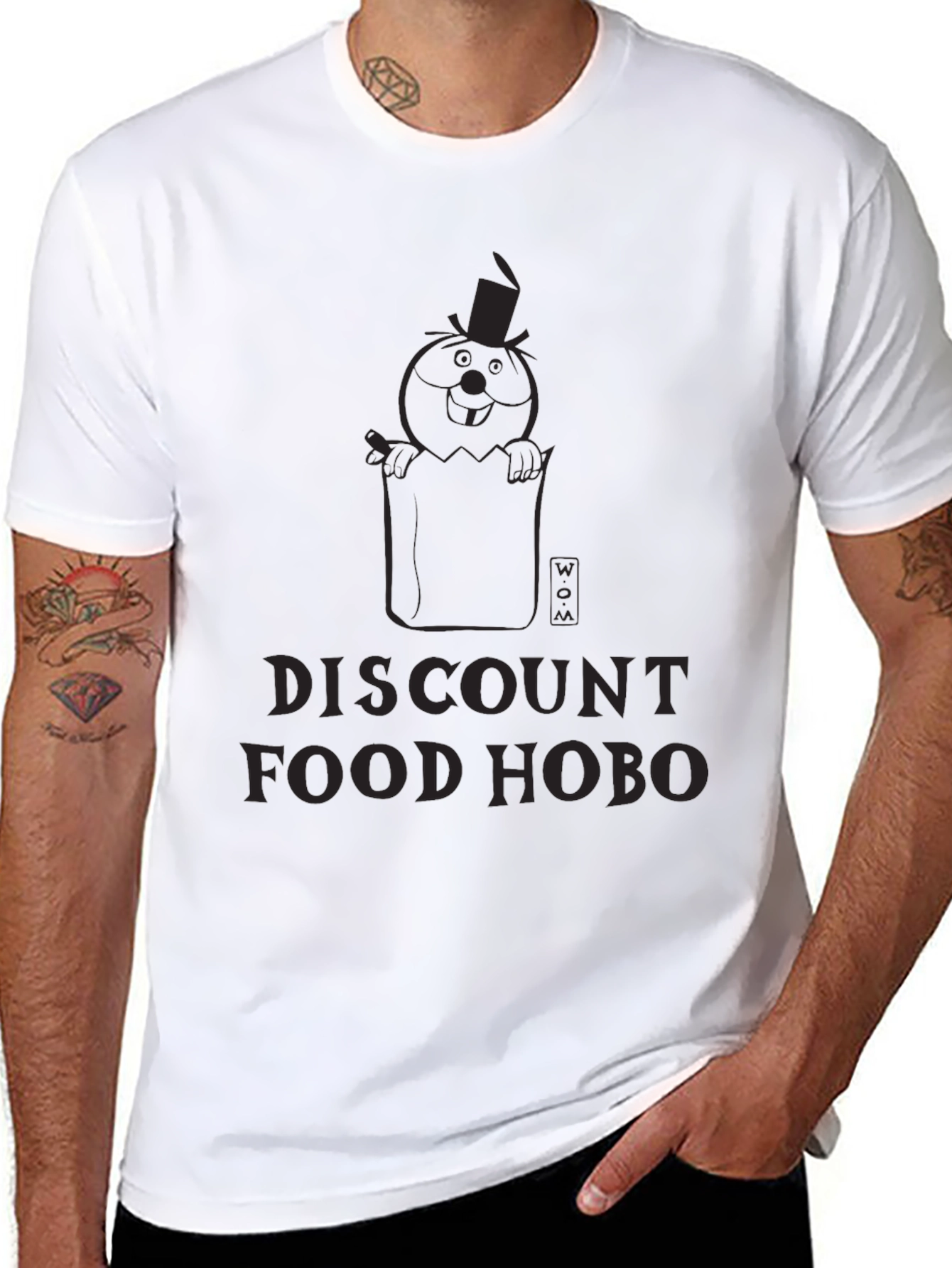 Discount Food Hobo Black T-Shirt
