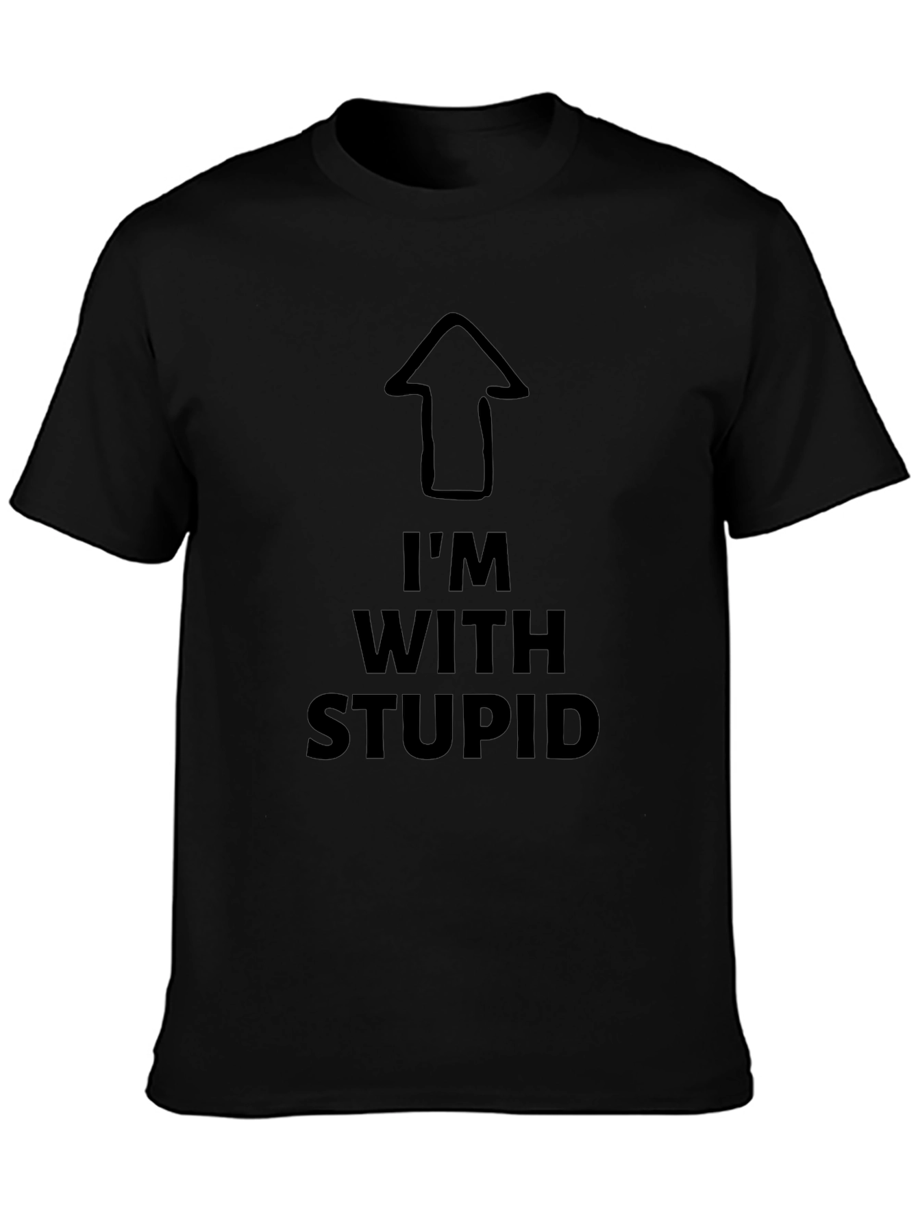 Im With Stupid Tee - Funny Graphic T-Shirt