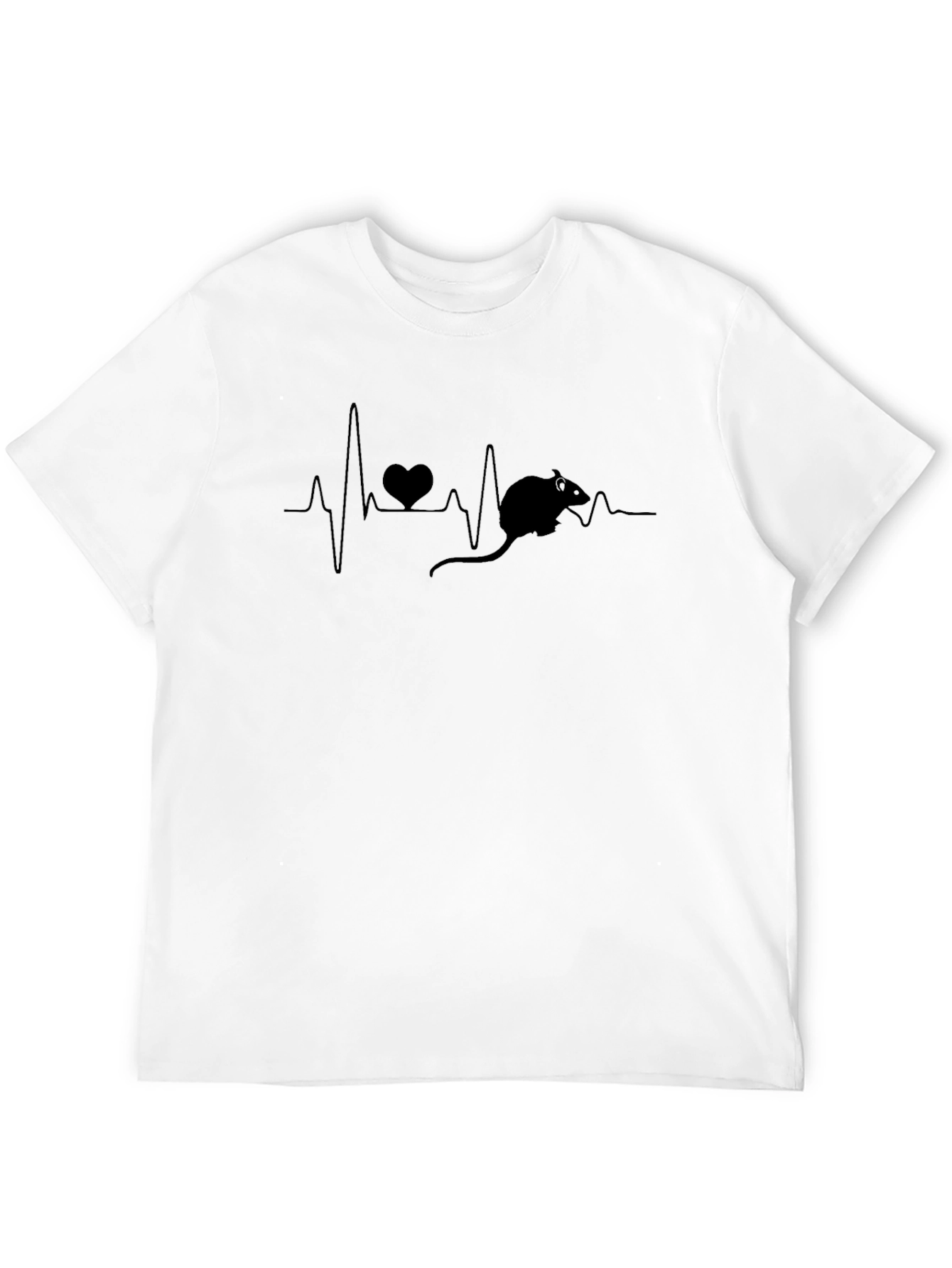 Rat Heartbeat T-Shirt - Unique Pet Lover Design
