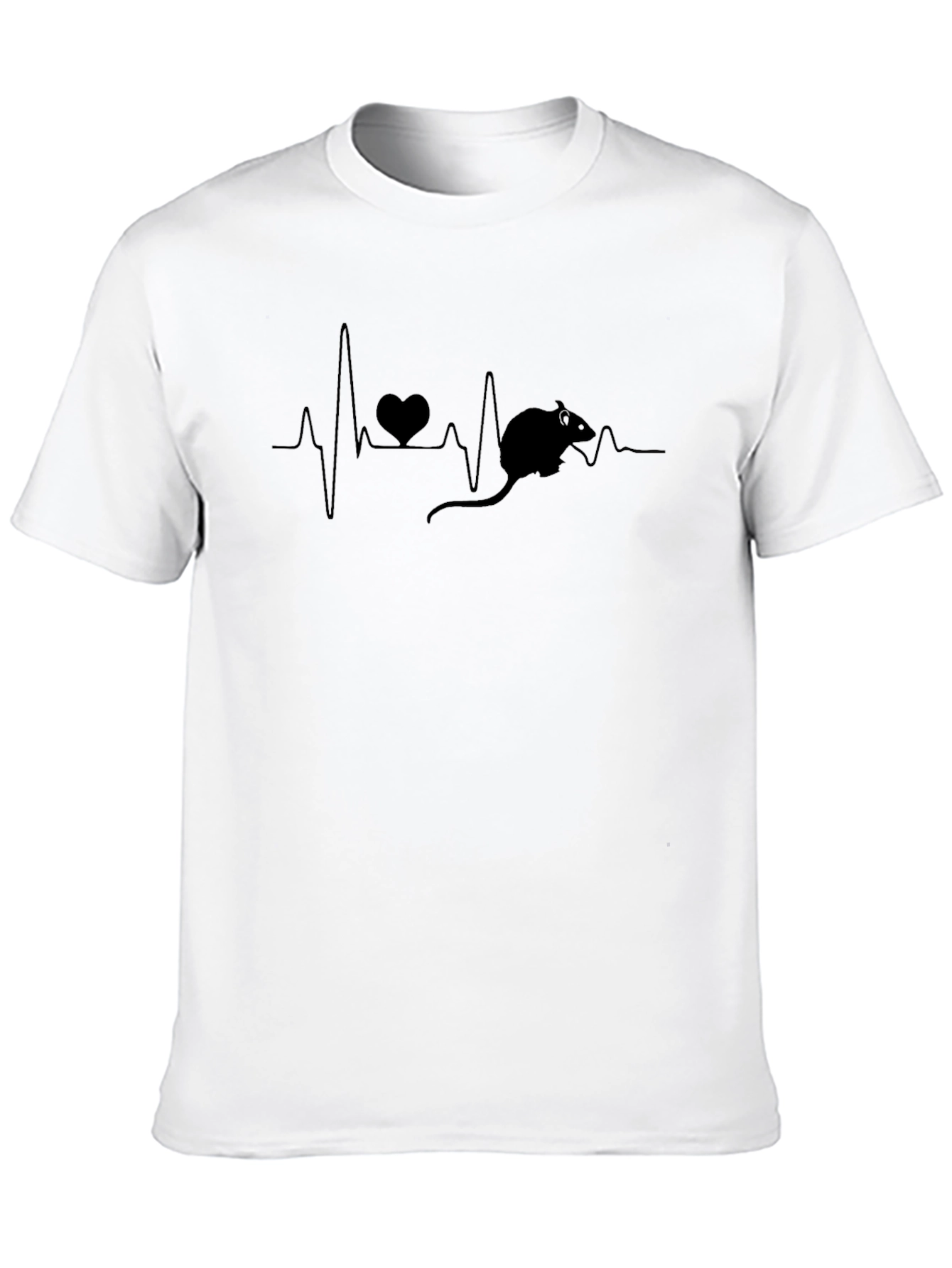 Rat Heartbeat T-Shirt - Unique Pet Lover Design