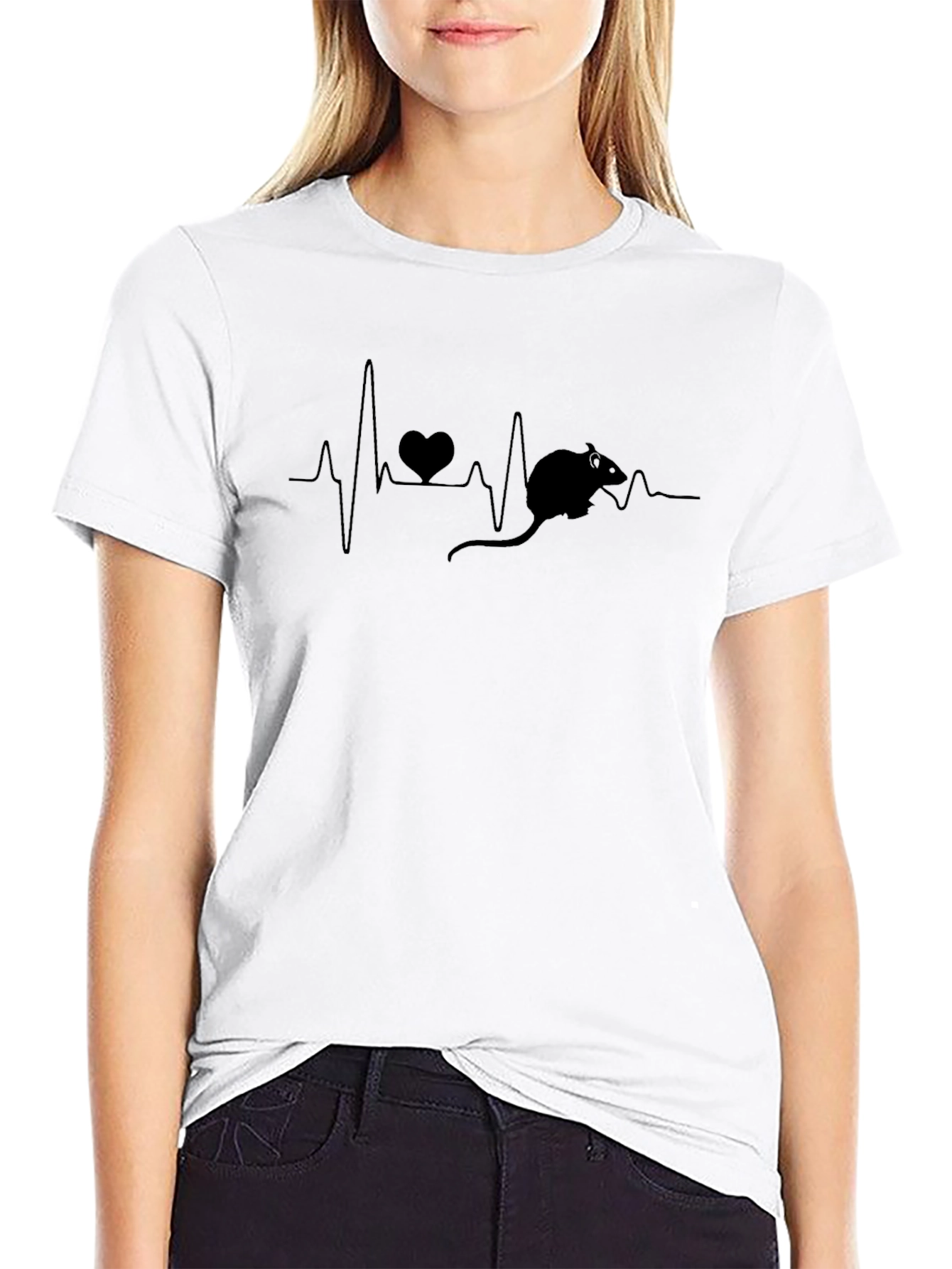 Rat Heartbeat T-Shirt - Unique Pet Lover Design