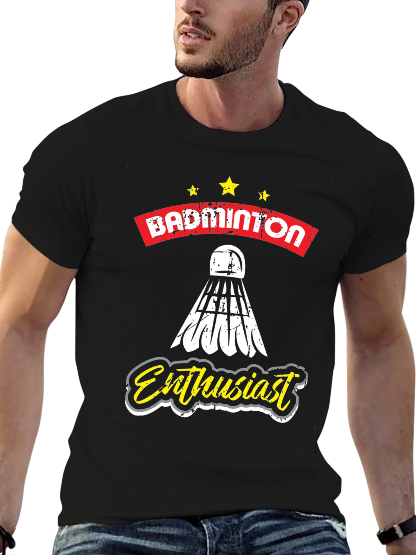 Badminton Enthusiast Graphic Tee - Unisex