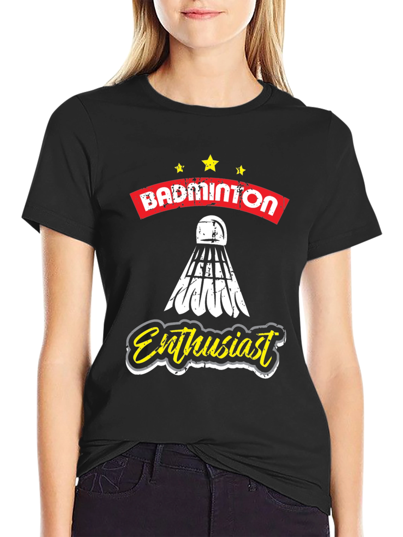 Badminton Enthusiast Graphic Tee - Unisex